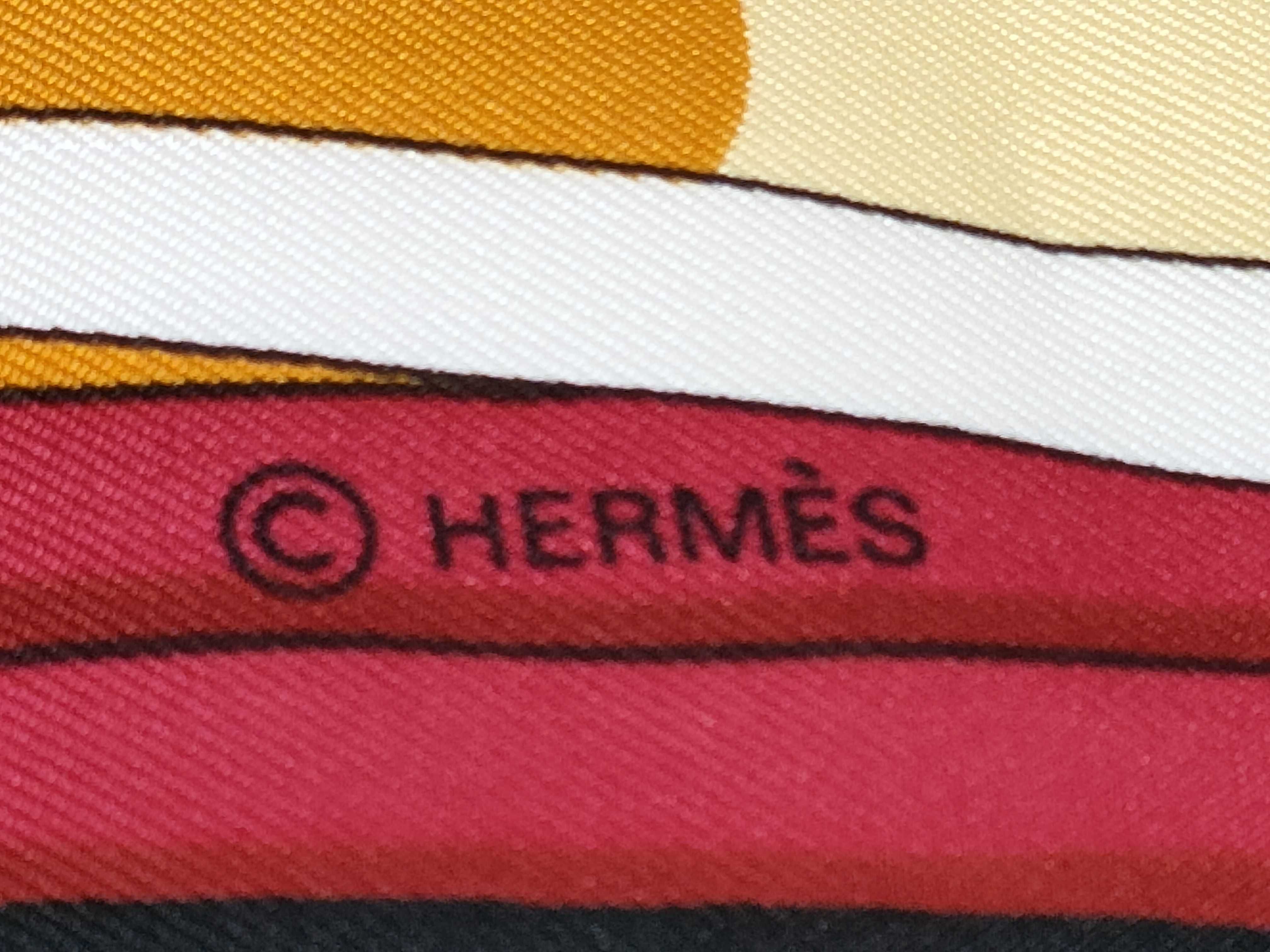Hermes Silk Scarf Attelages Pattern