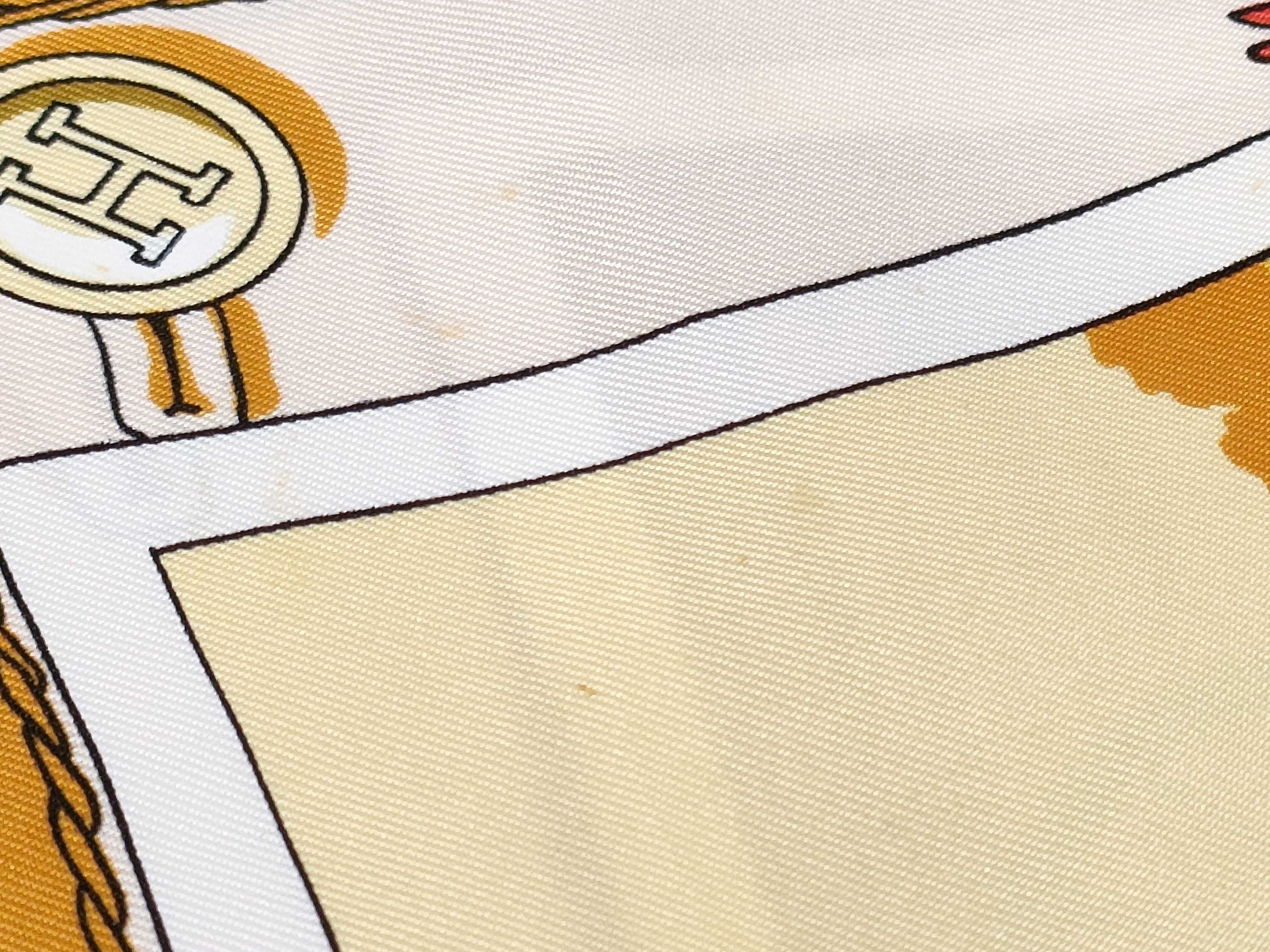 Hermes Silk Scarf Attelages Pattern