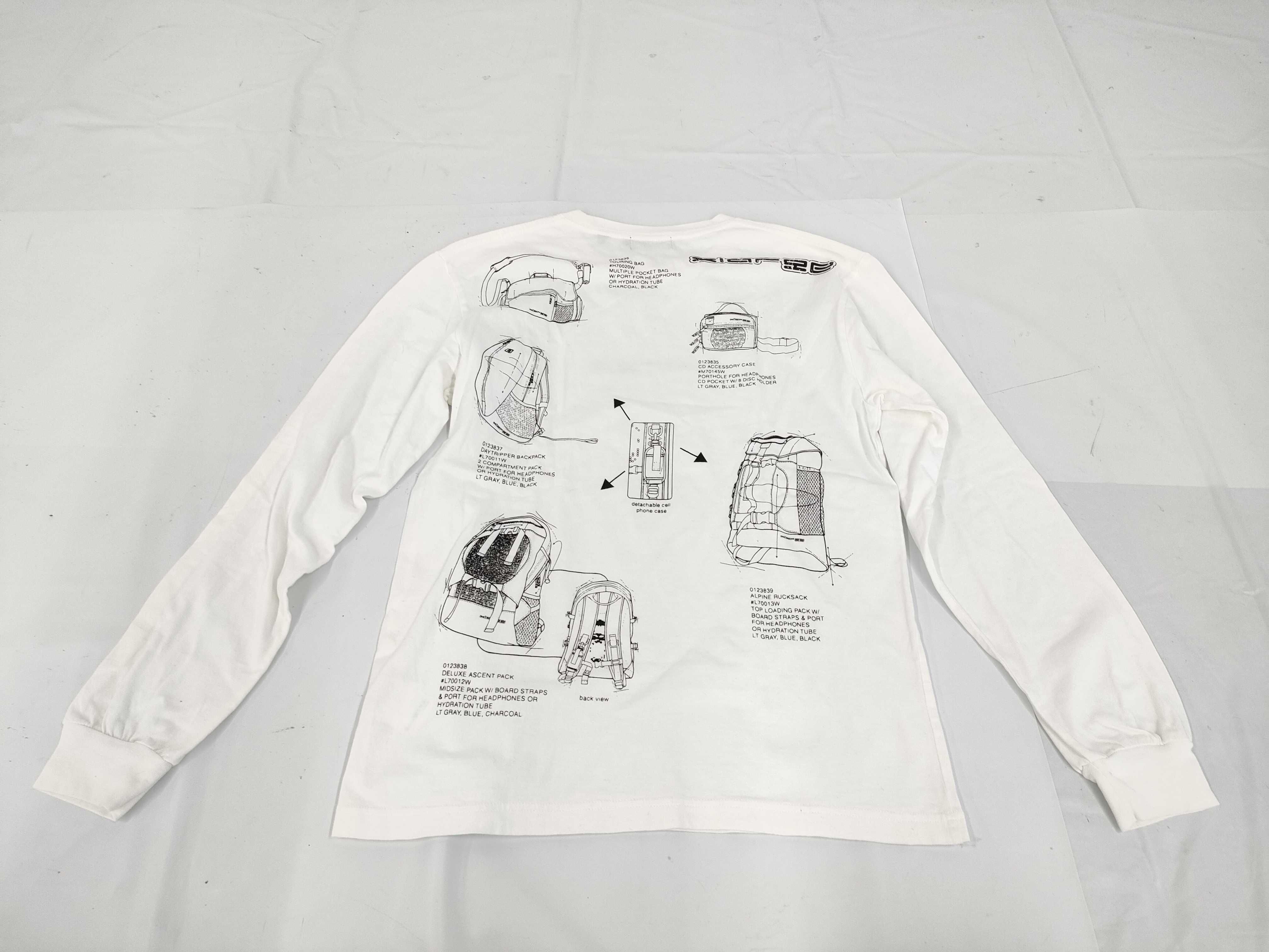XLARGE White Cotton Long Sleeve Graphic Tee size M