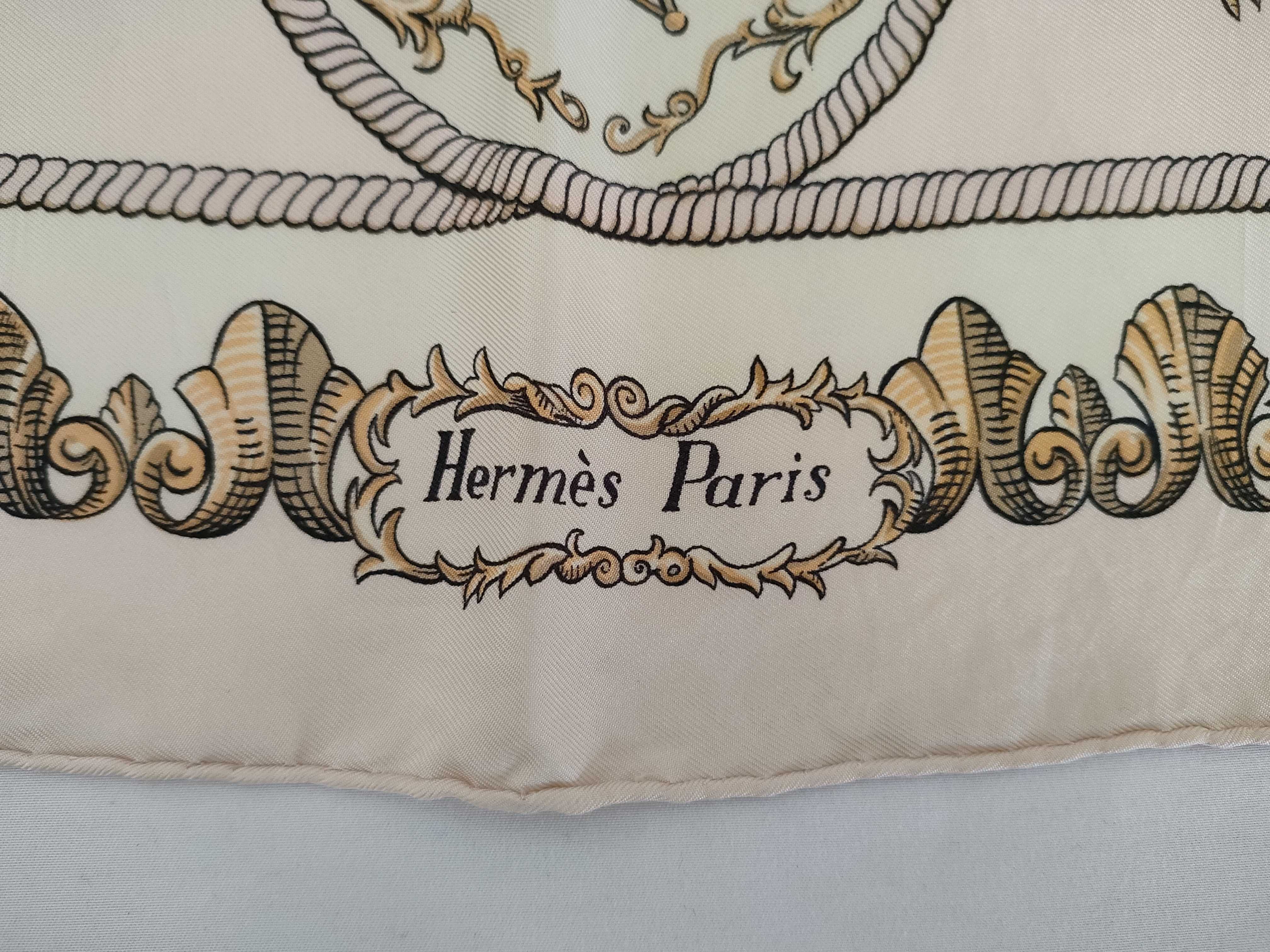 Hermes Ludovicus Magnus Silk Scarf Designed by Francoise de la Perriere
