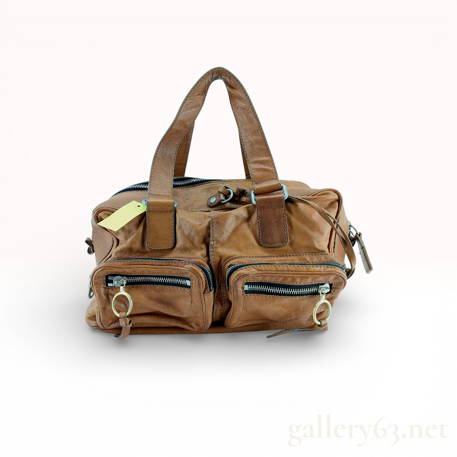 Chloe Betty Tan Grained Leather Satchel Bag