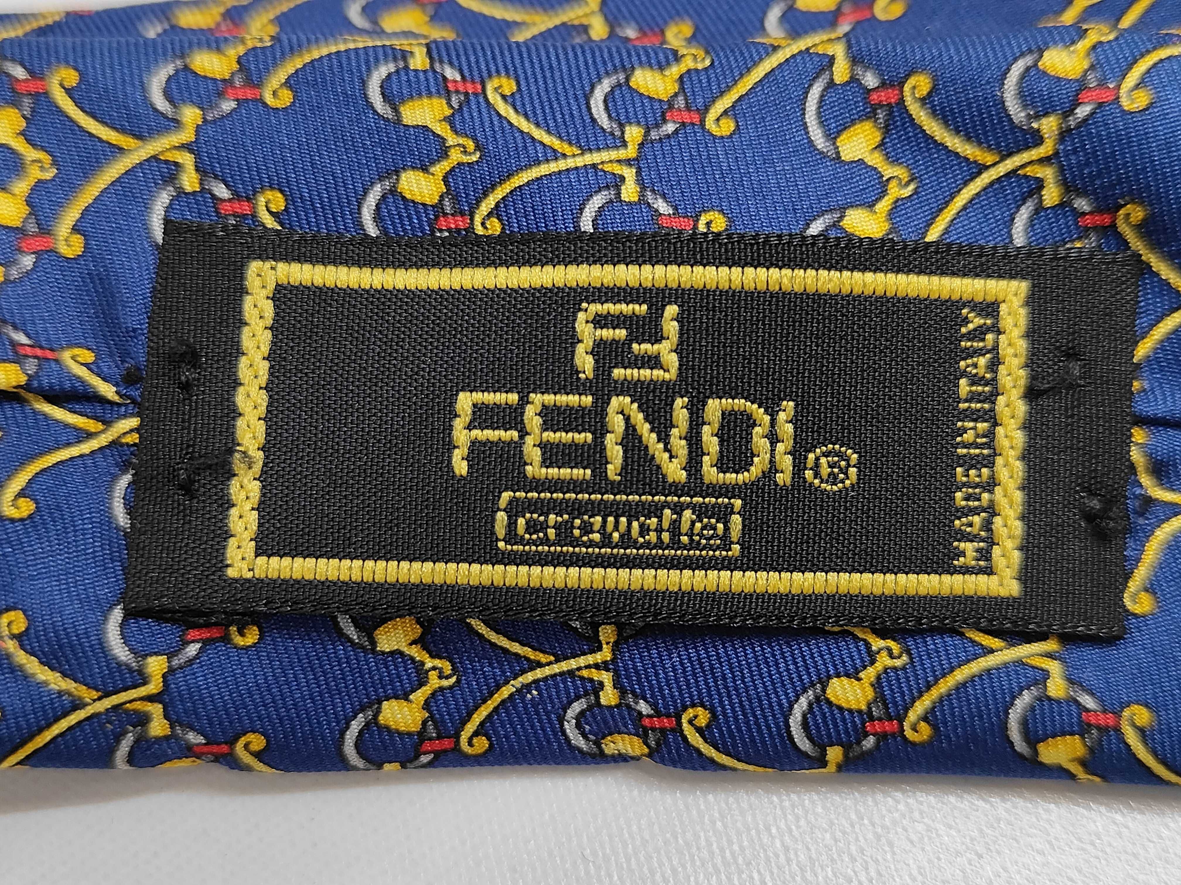 Two Fendi Silk Designer Neckties