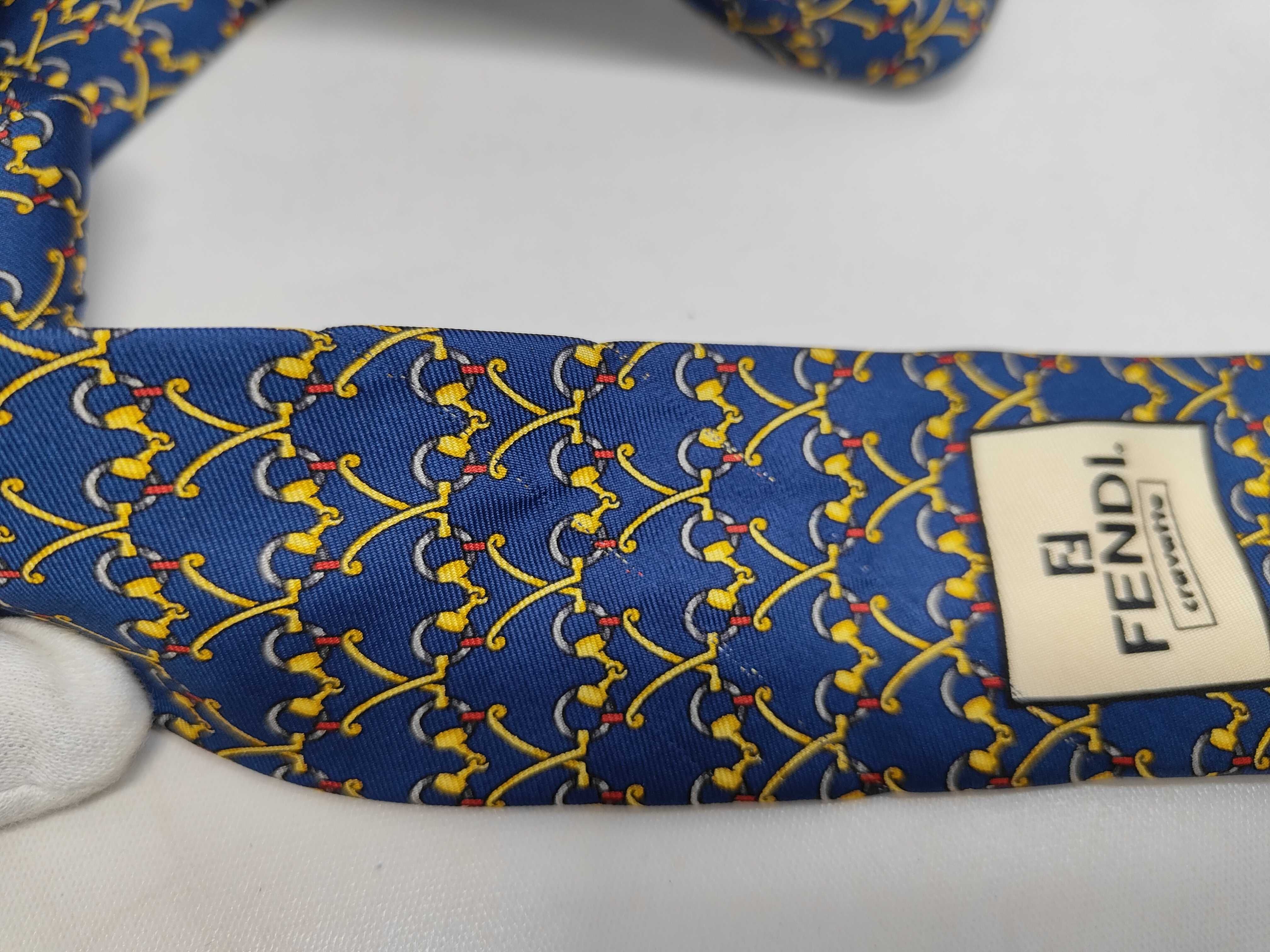 Two Fendi Silk Designer Neckties