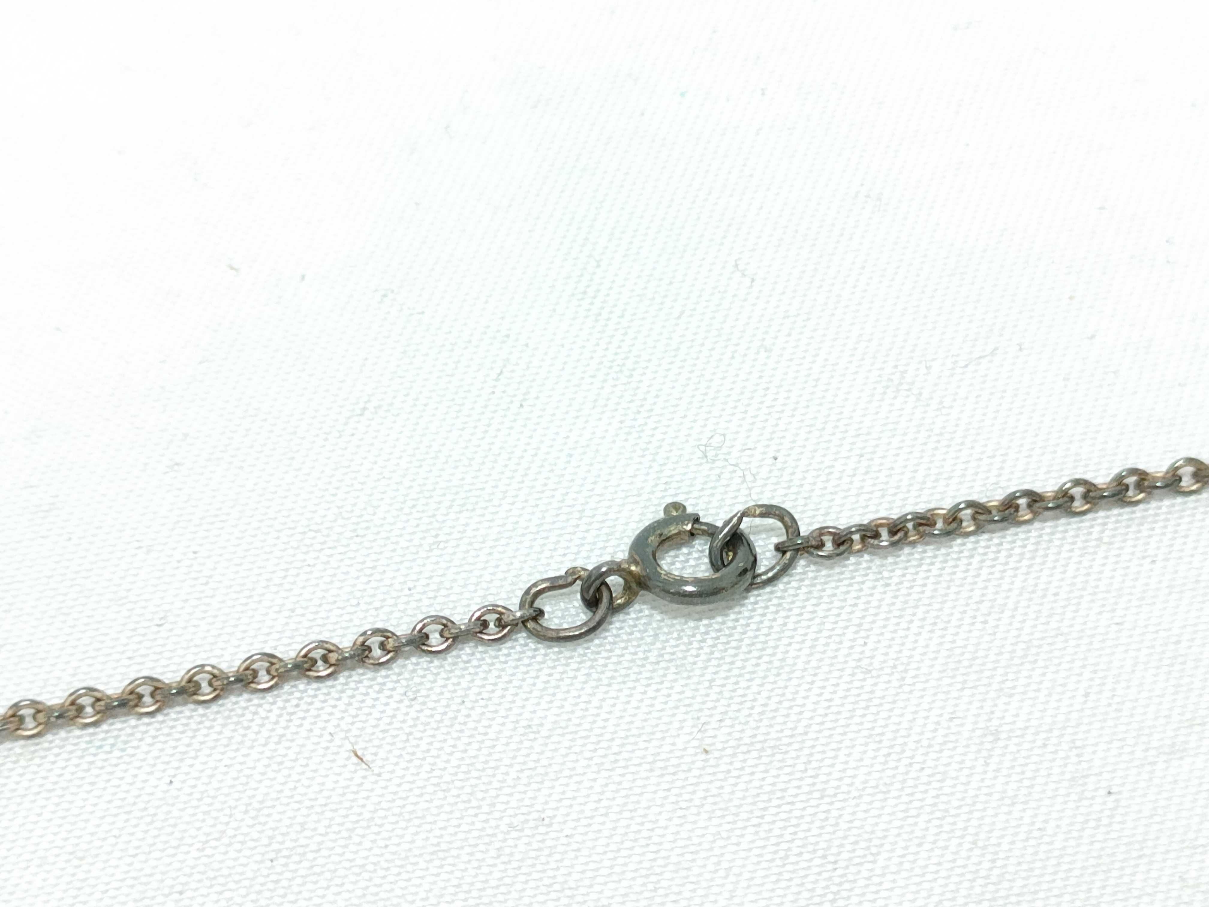Tiffany and Co. Sterling Silver and 18k Gold Leaf Pendant Necklace