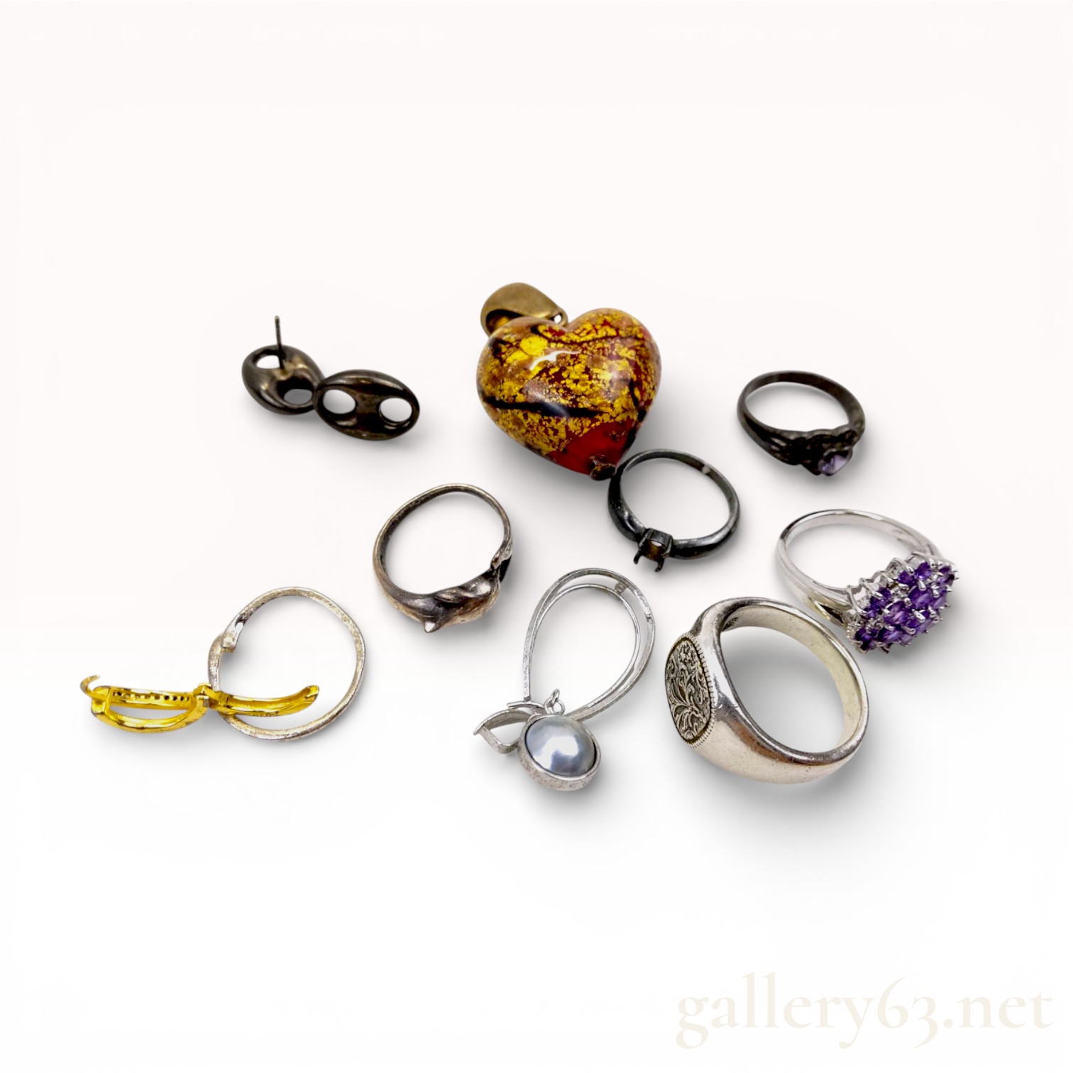 A Collection of Sterling Silver and Assorted Costume Jewelry