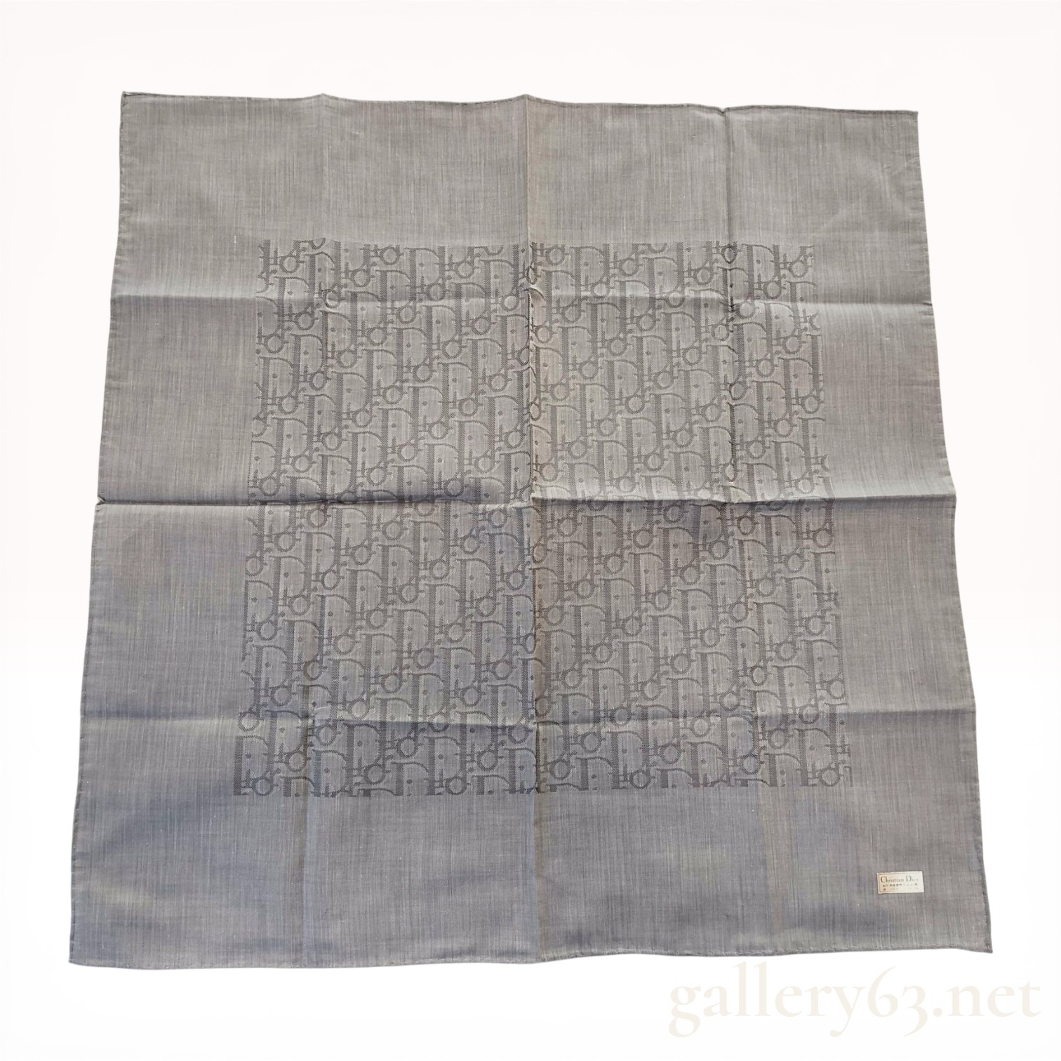 Christian Dior Oblique Monogram Cotton Pocket Square