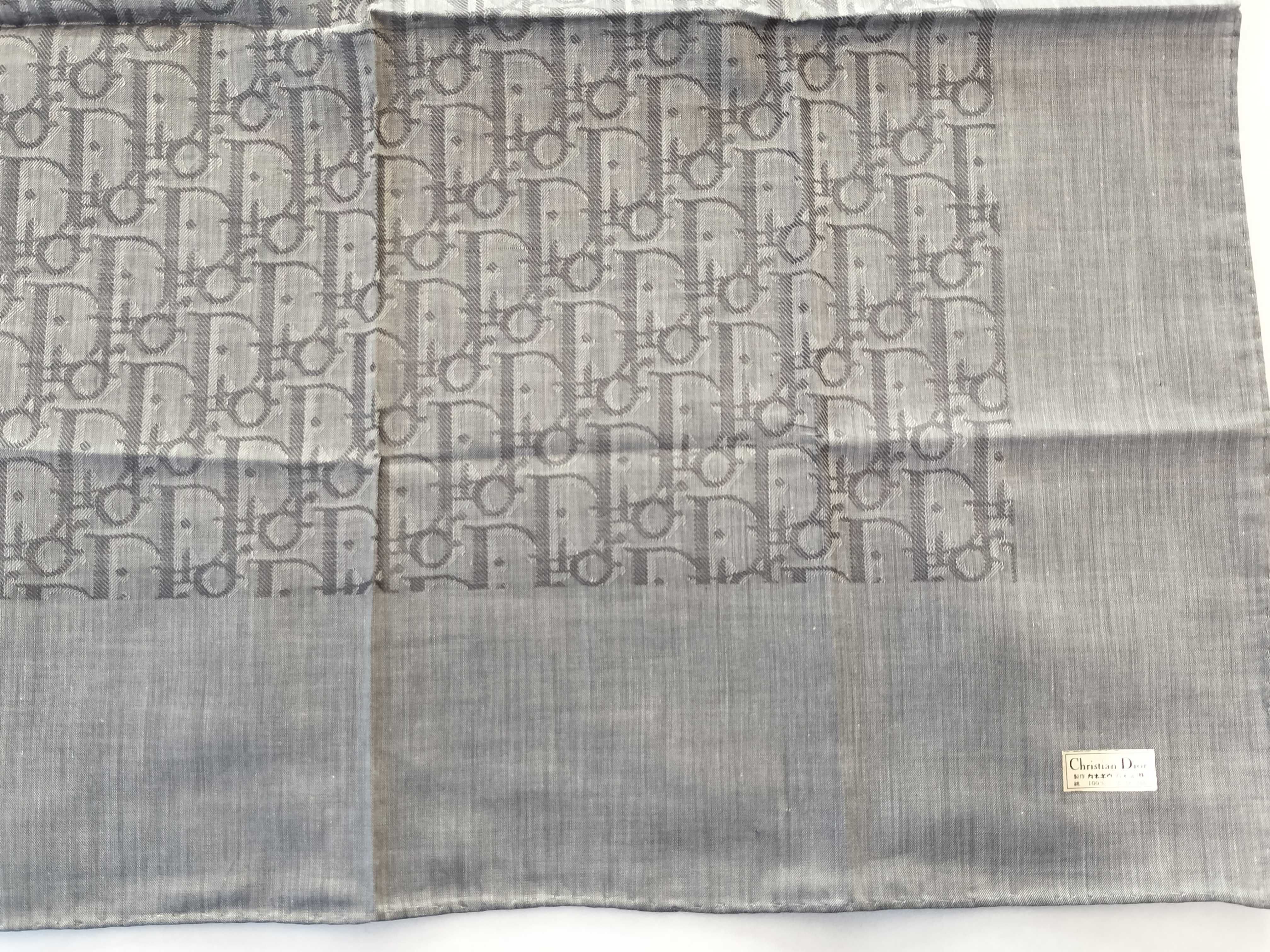 Christian Dior Oblique Monogram Cotton Pocket Square