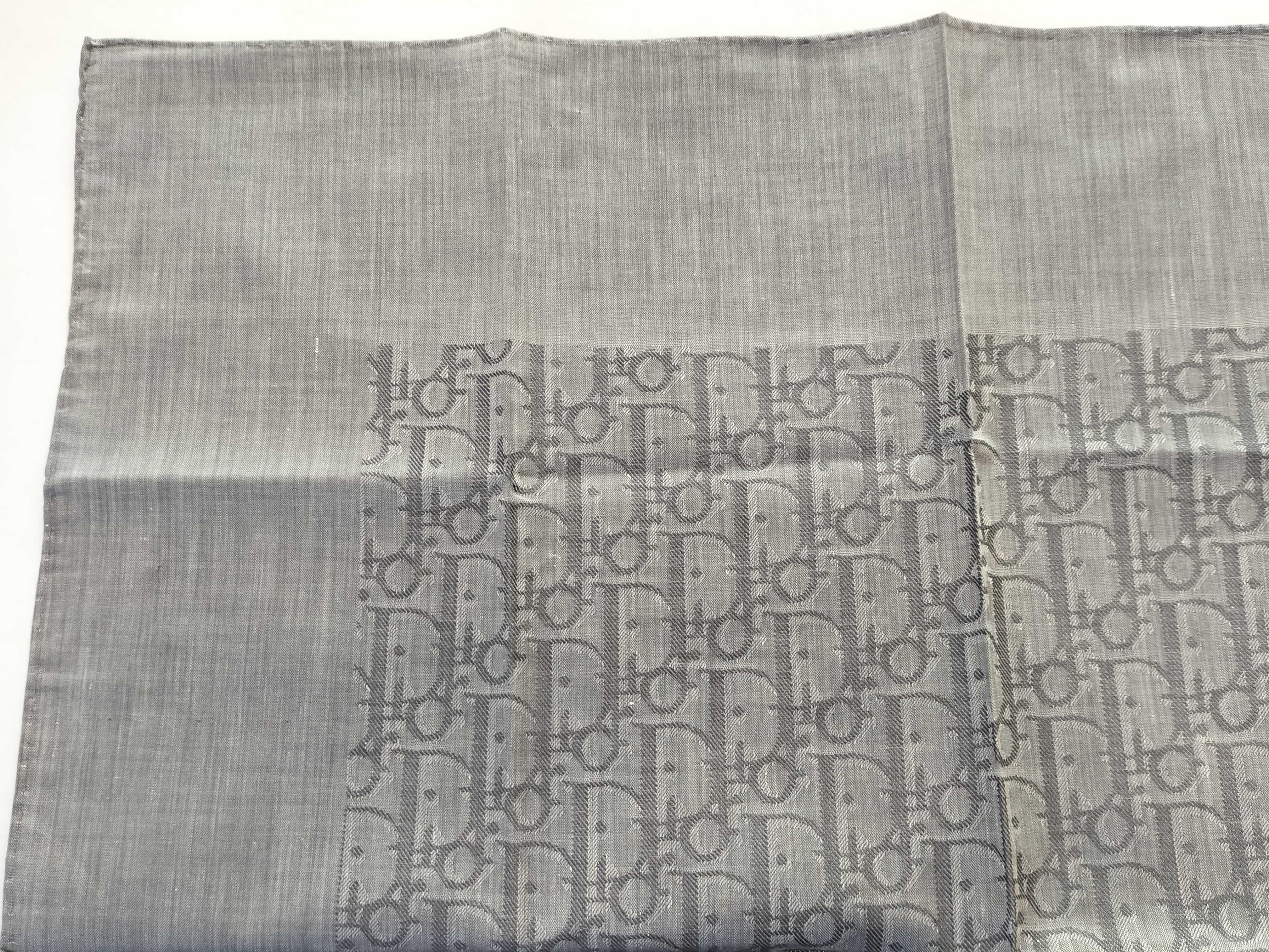 Christian Dior Oblique Monogram Cotton Pocket Square