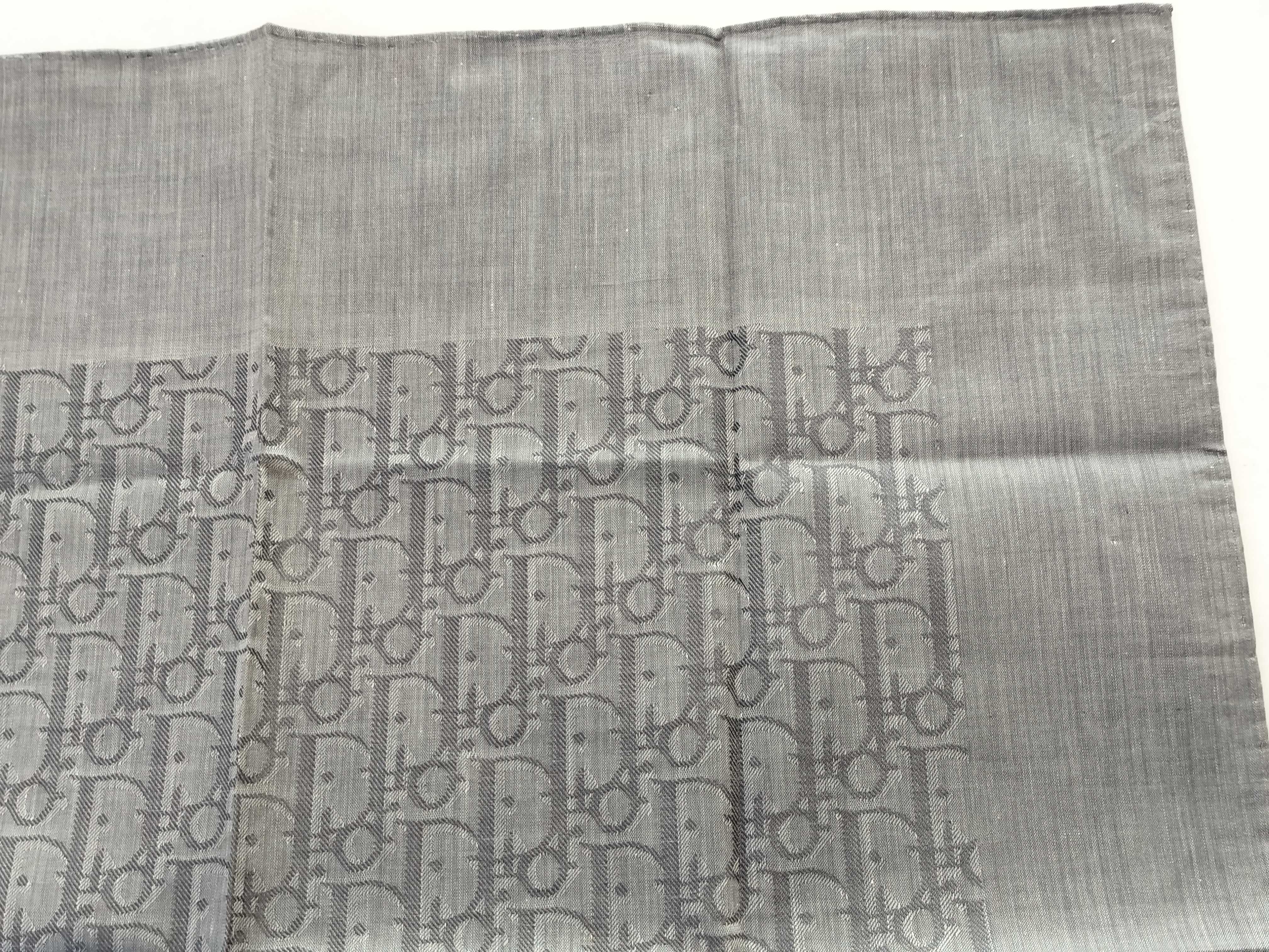 Christian Dior Oblique Monogram Cotton Pocket Square