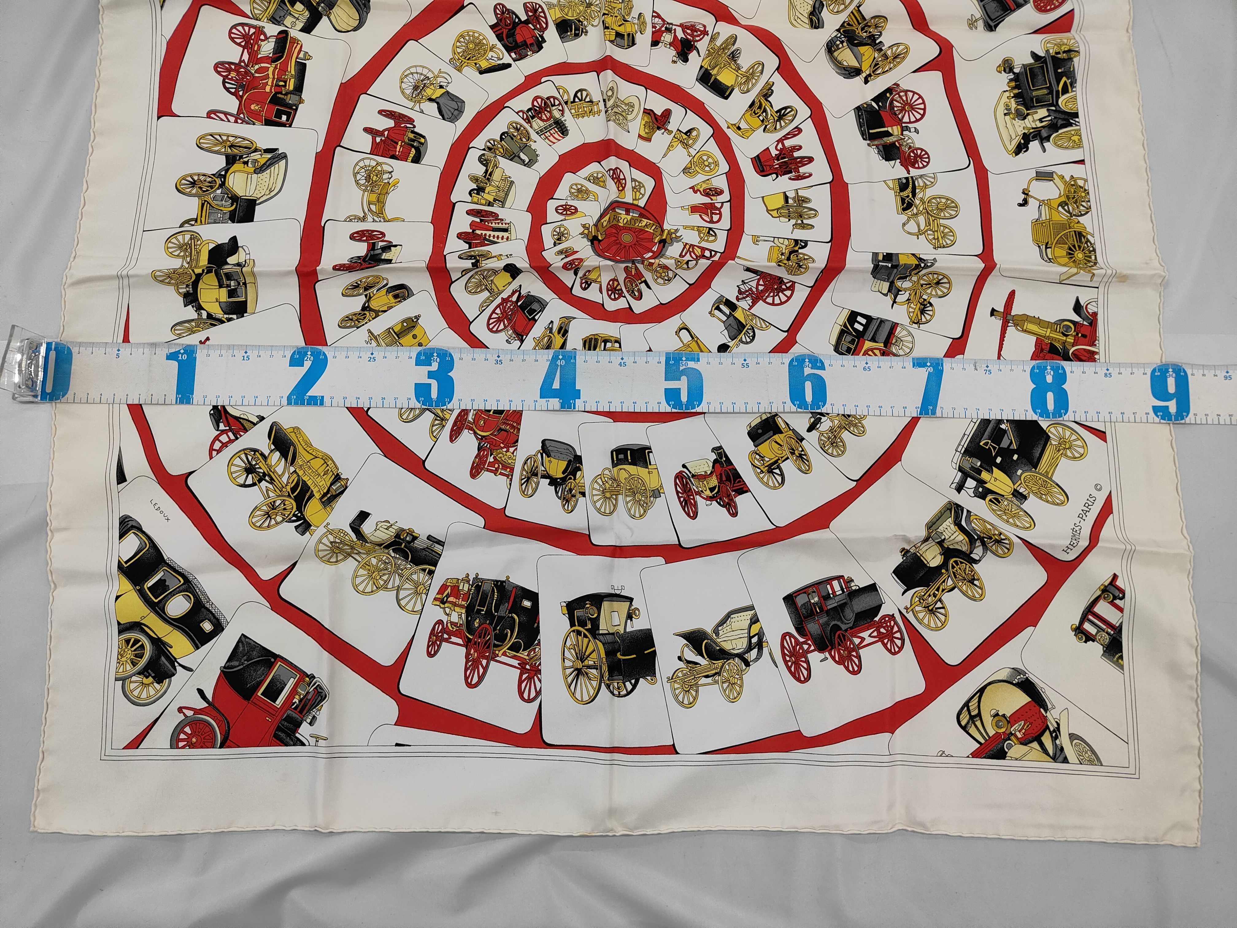 Hermes Carrosserie Silk Scarf by Philippe Ledoux