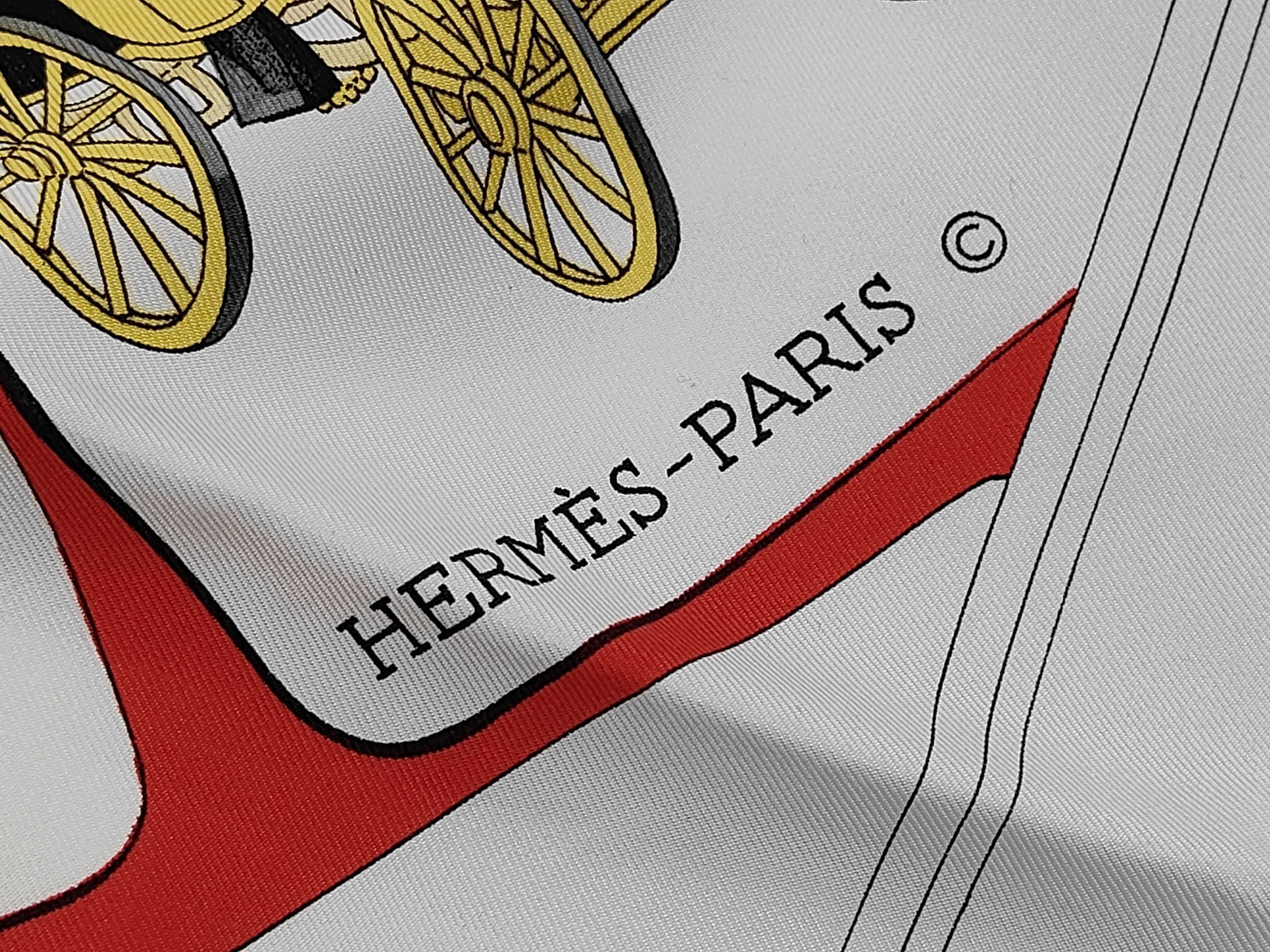 Hermes Carrosserie Silk Scarf by Philippe Ledoux
