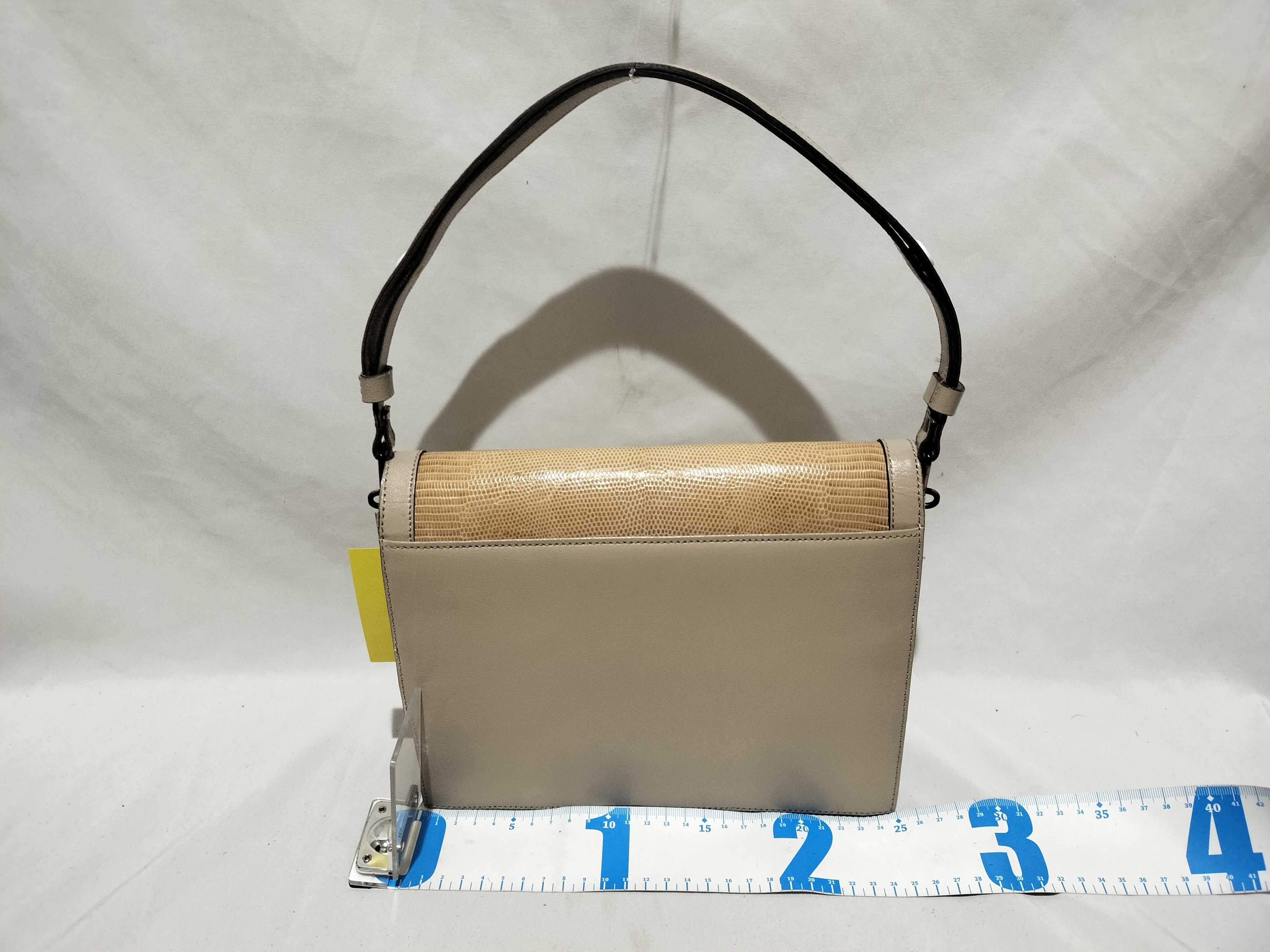 Yves Saint Laurent Vintage Genuine Lizard Skin Leather Accordion Shoulder Bag