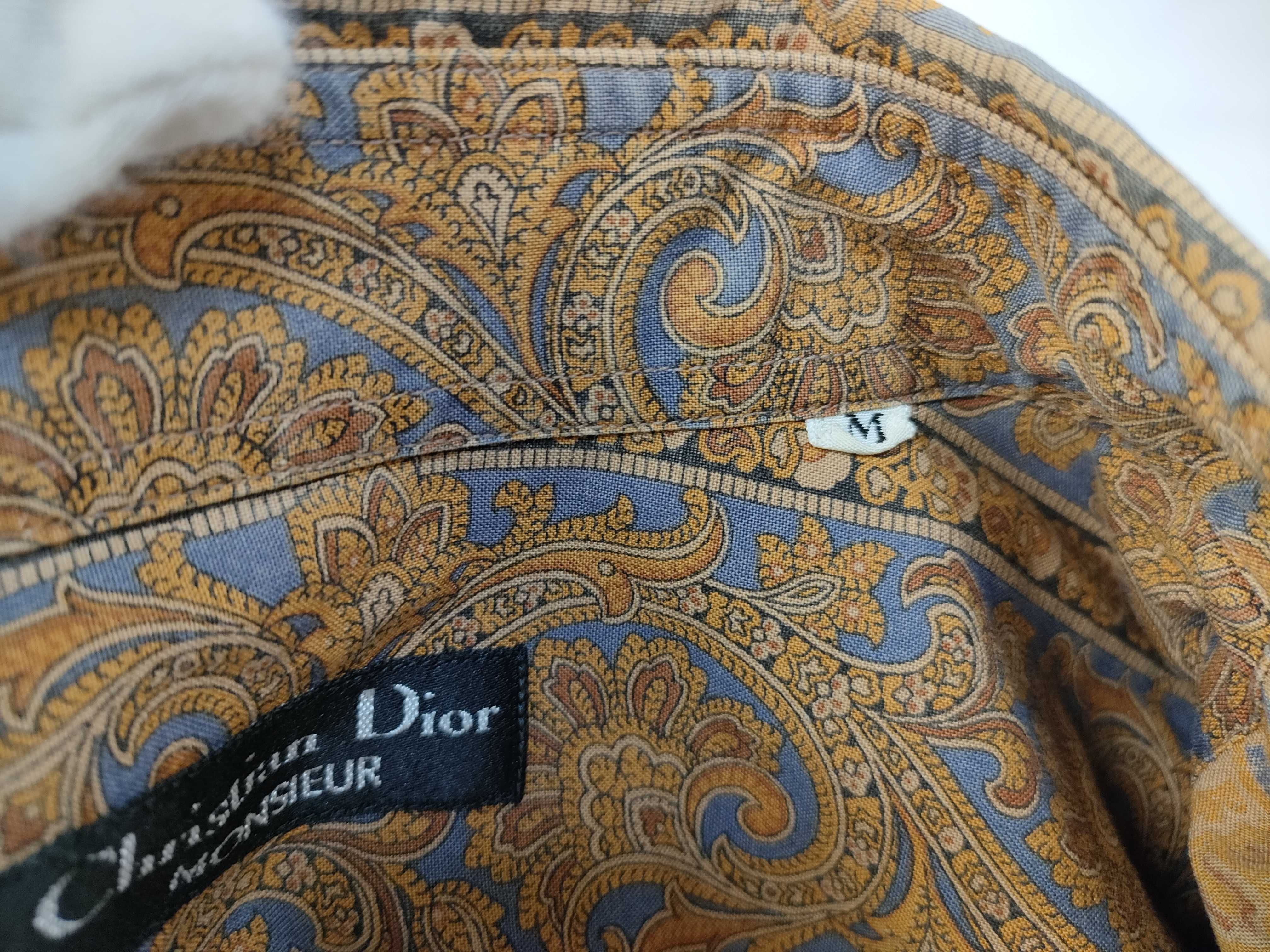 Christian Dior Monsieur Vintage Paisley Long-Sleeve Button-Down Shirt
