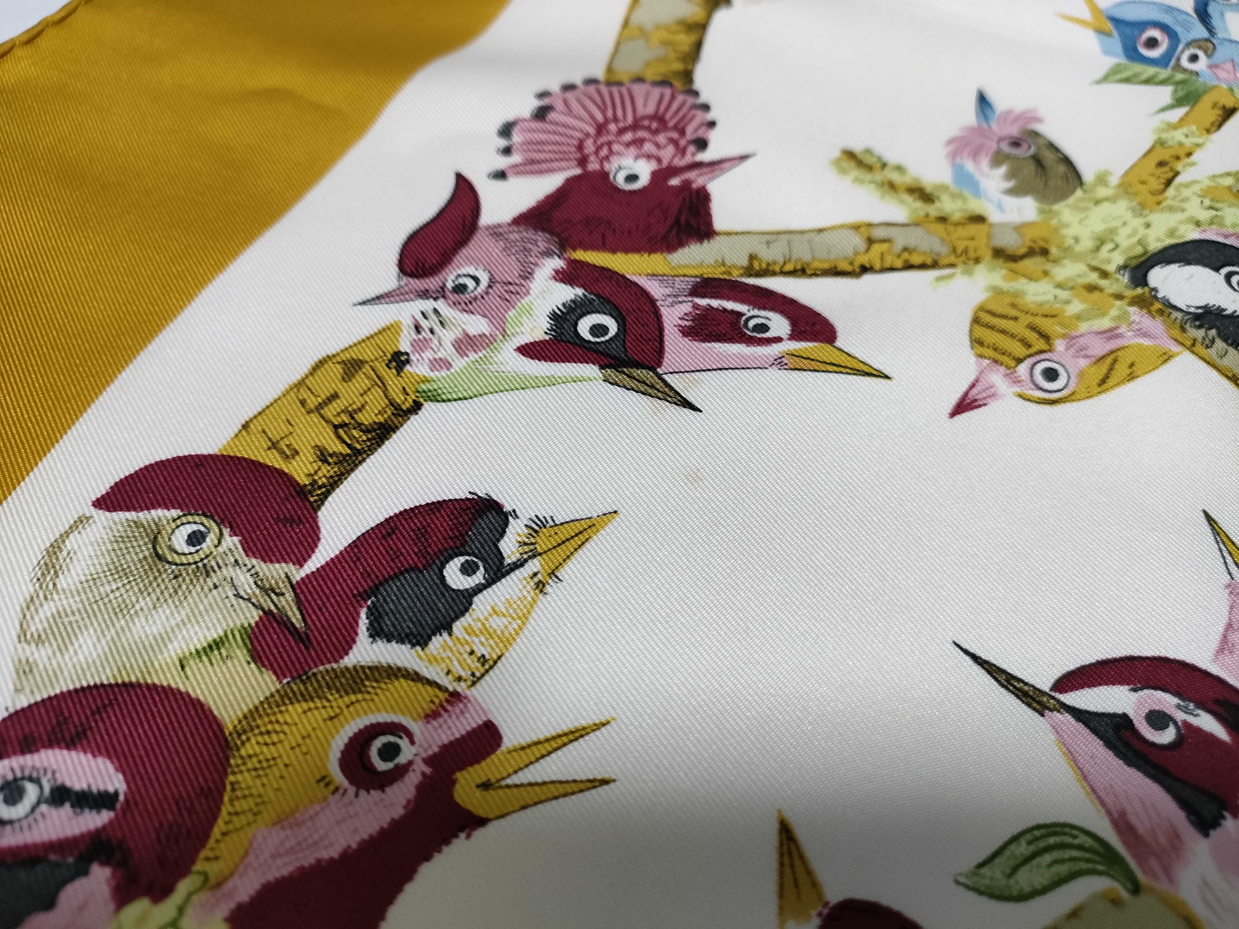 Hermes Bocage Silk Carre 90 Scarf by Loic Dubigeon