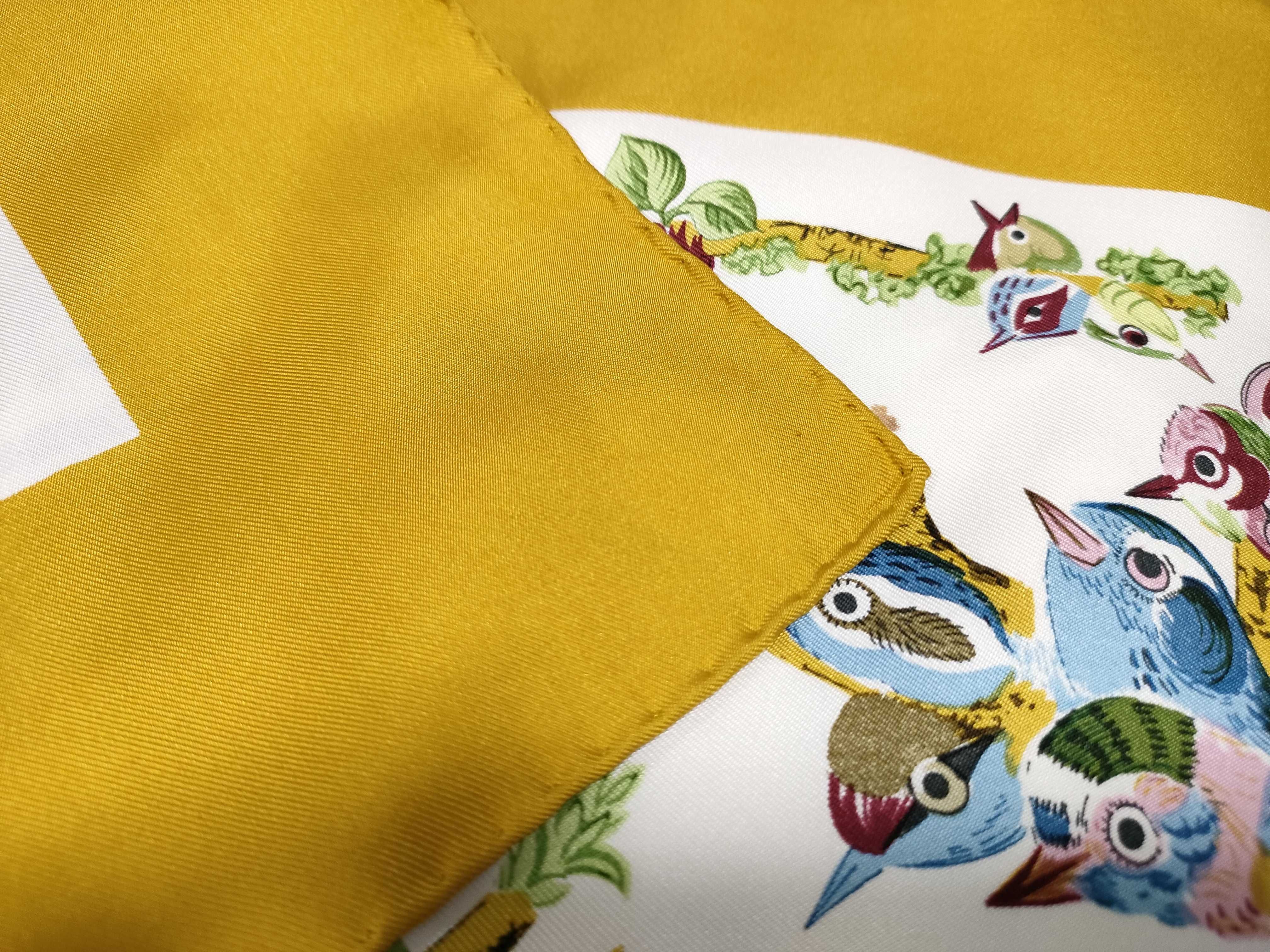 Hermes Bocage Silk Carre 90 Scarf by Loic Dubigeon