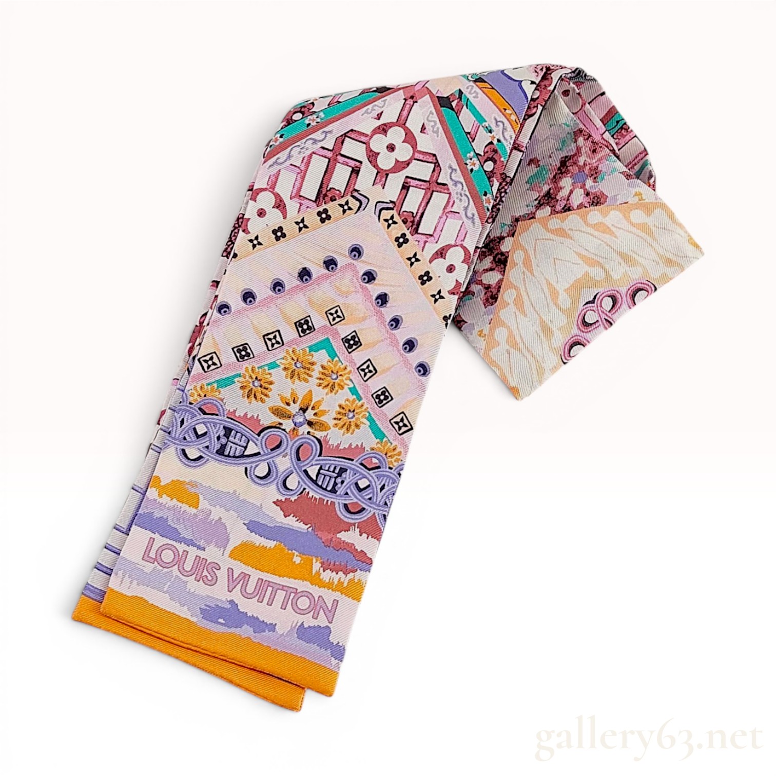 Louis Vuitton Paradise Flower Silk Bandeau Scarf