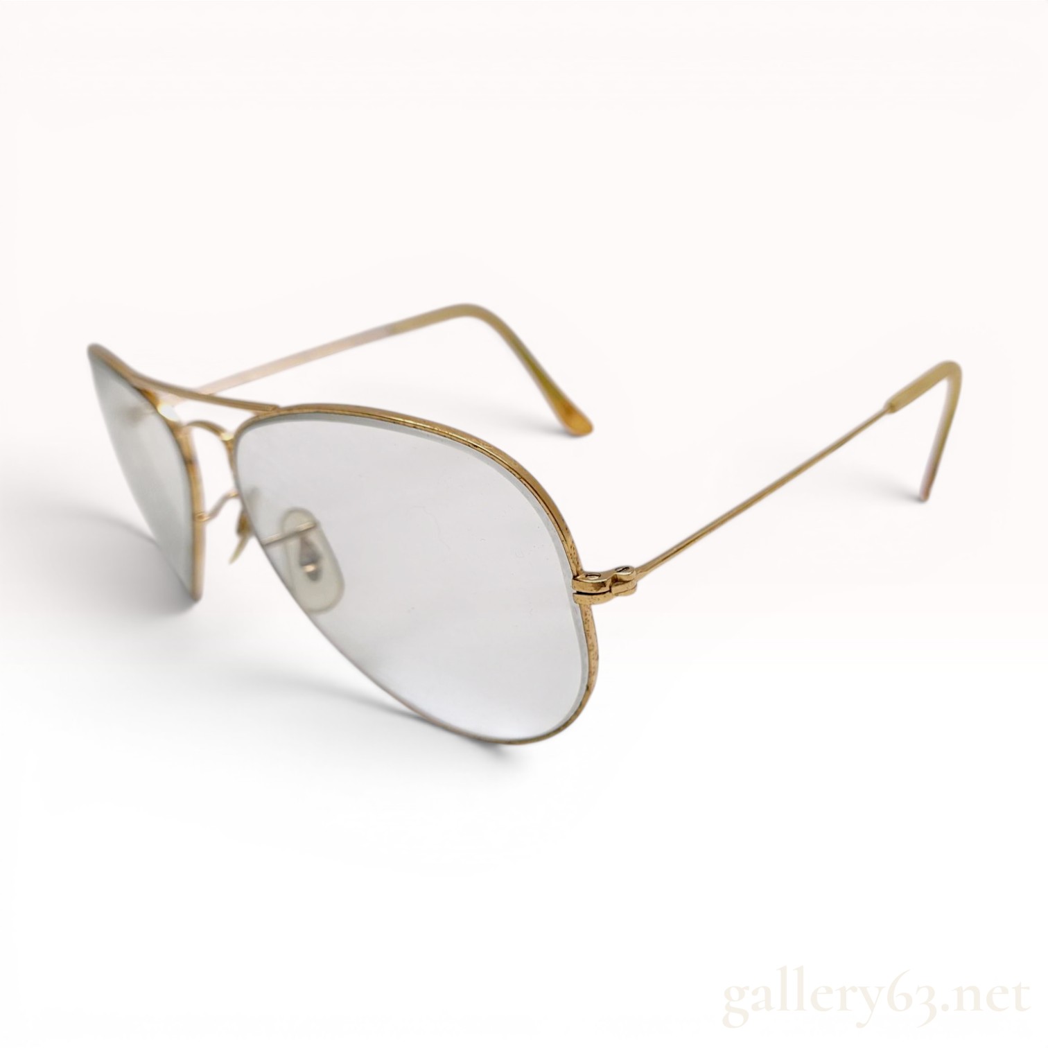 Vintage Bausch and Lomb Ray-Ban Gold-Toned Aviator Frames