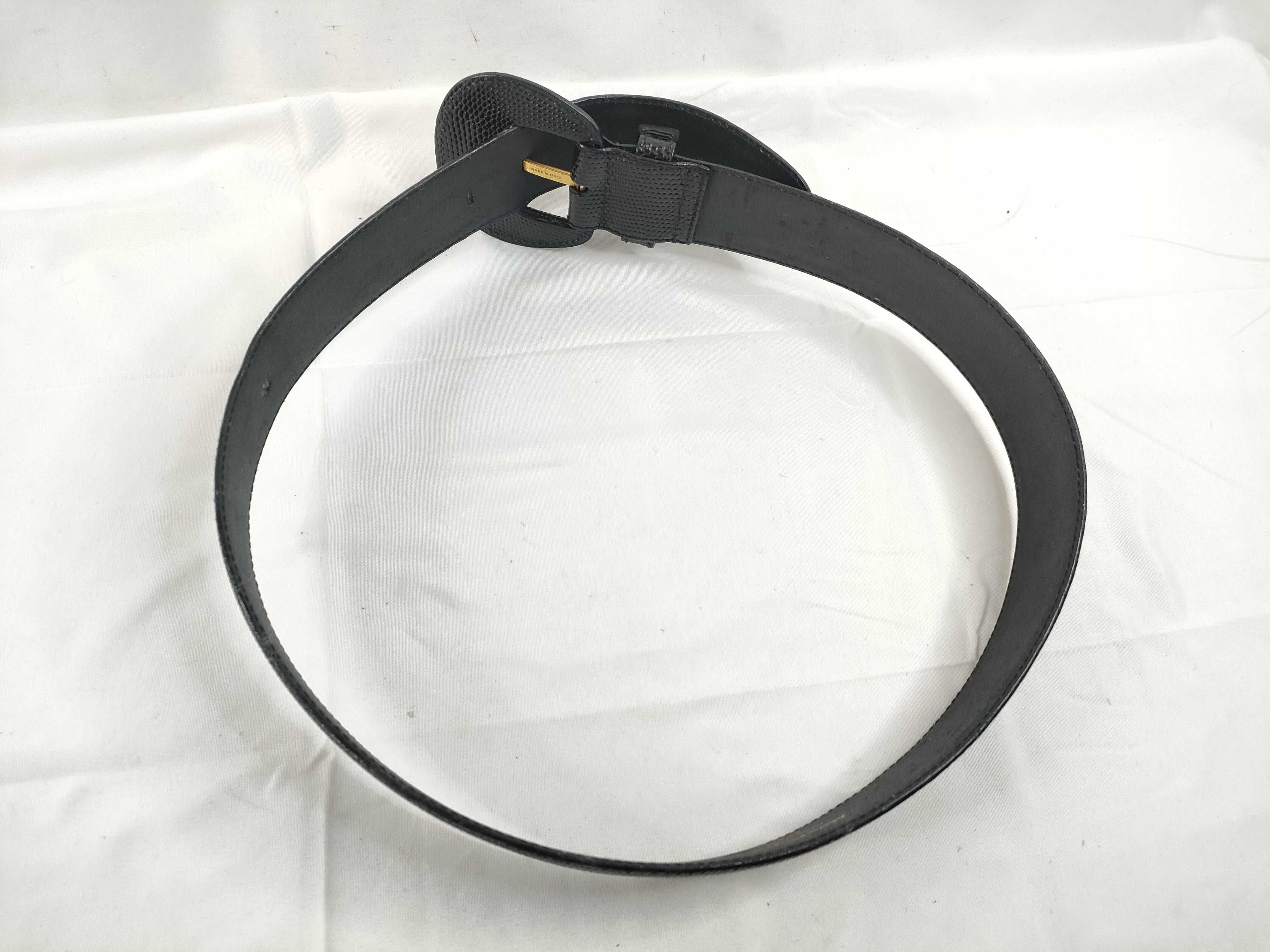 Salvatore Ferragamo Vara Ribbon Lizard Belt