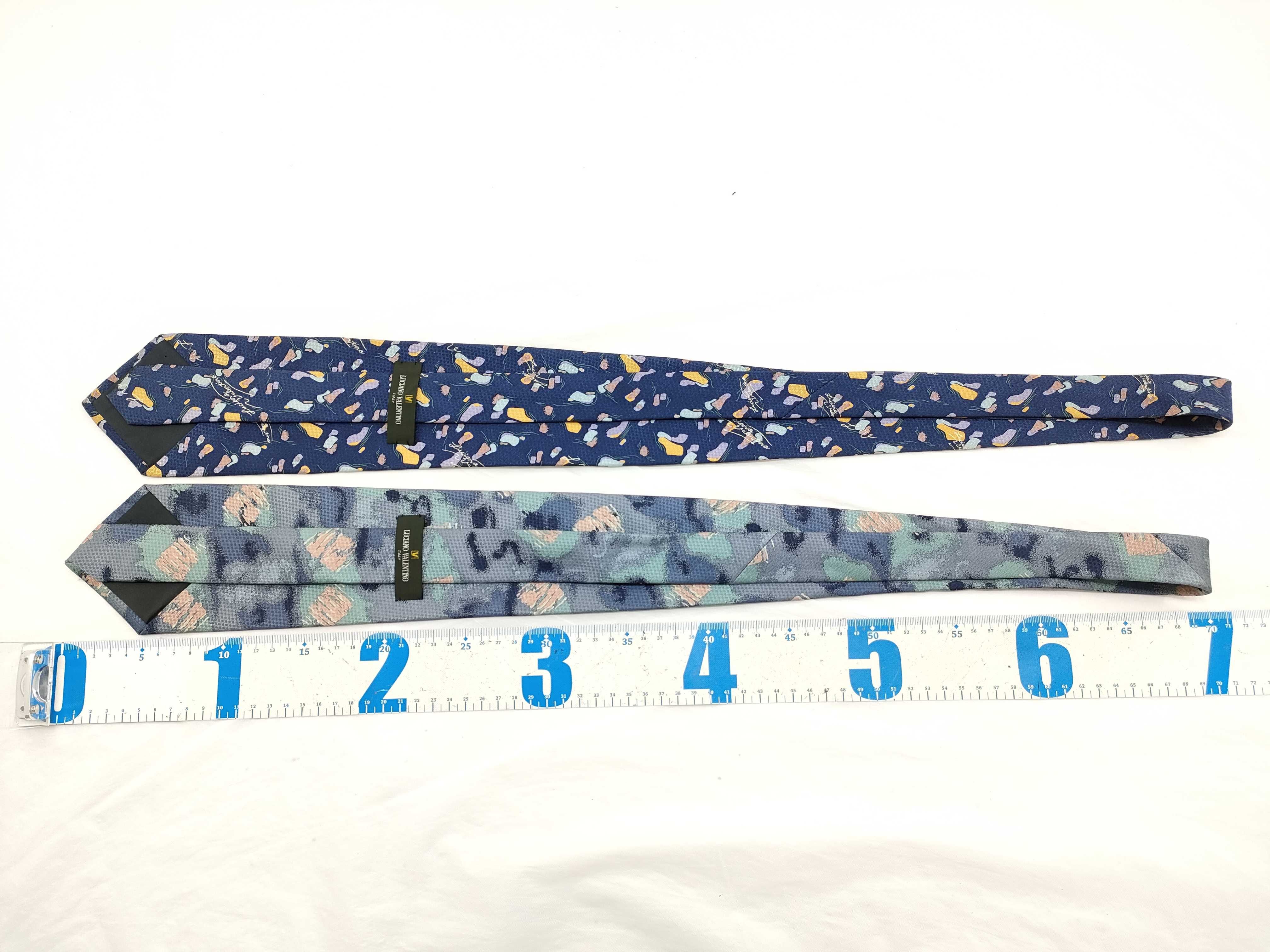 Two Luciano Valentino Silk Neckties