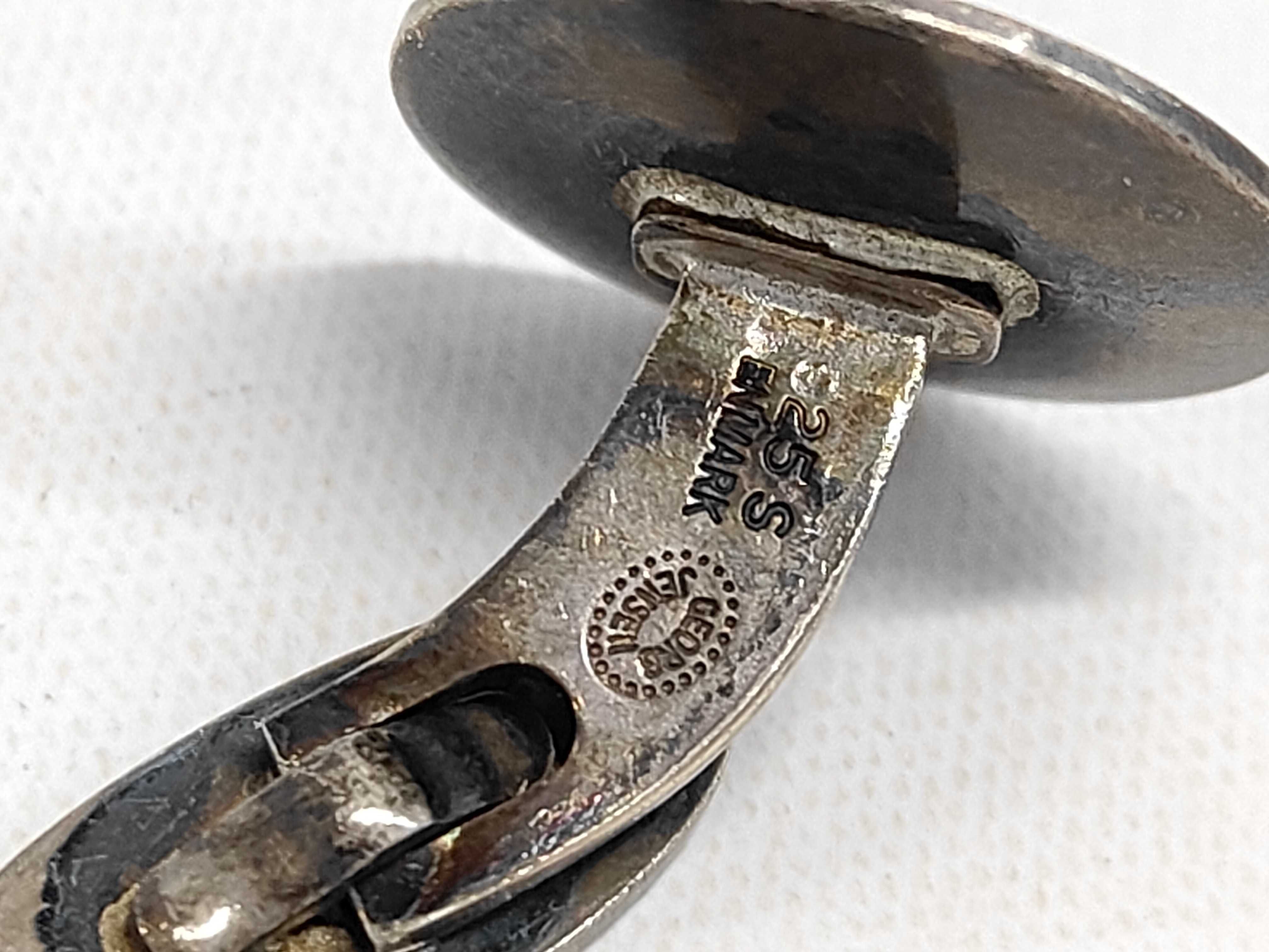 Georg Jensen Sterling Silver Horse Head Cufflink and Tie Tack Set No. 63