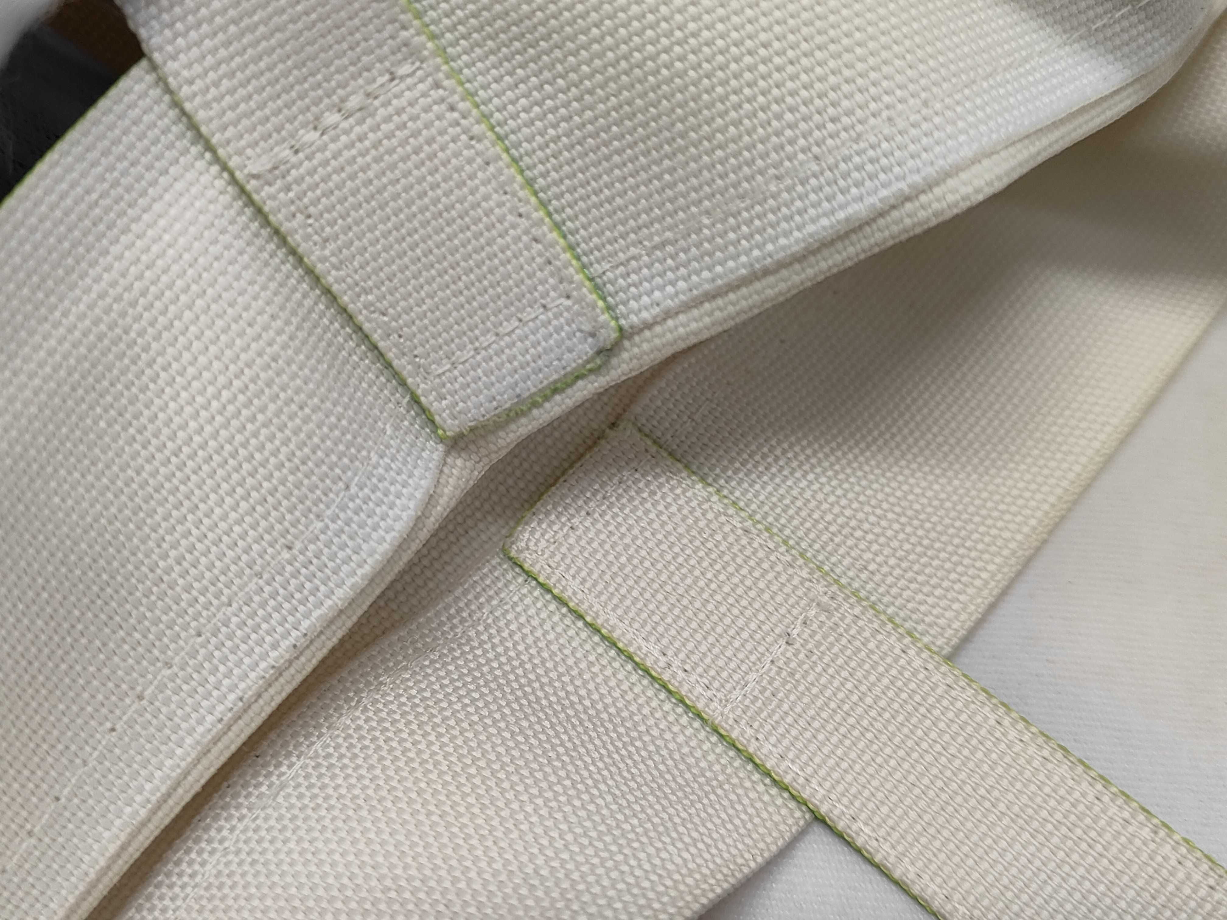 me ISSEY MIYAKE Striped Trunk Pleats Bag in Green and Cream