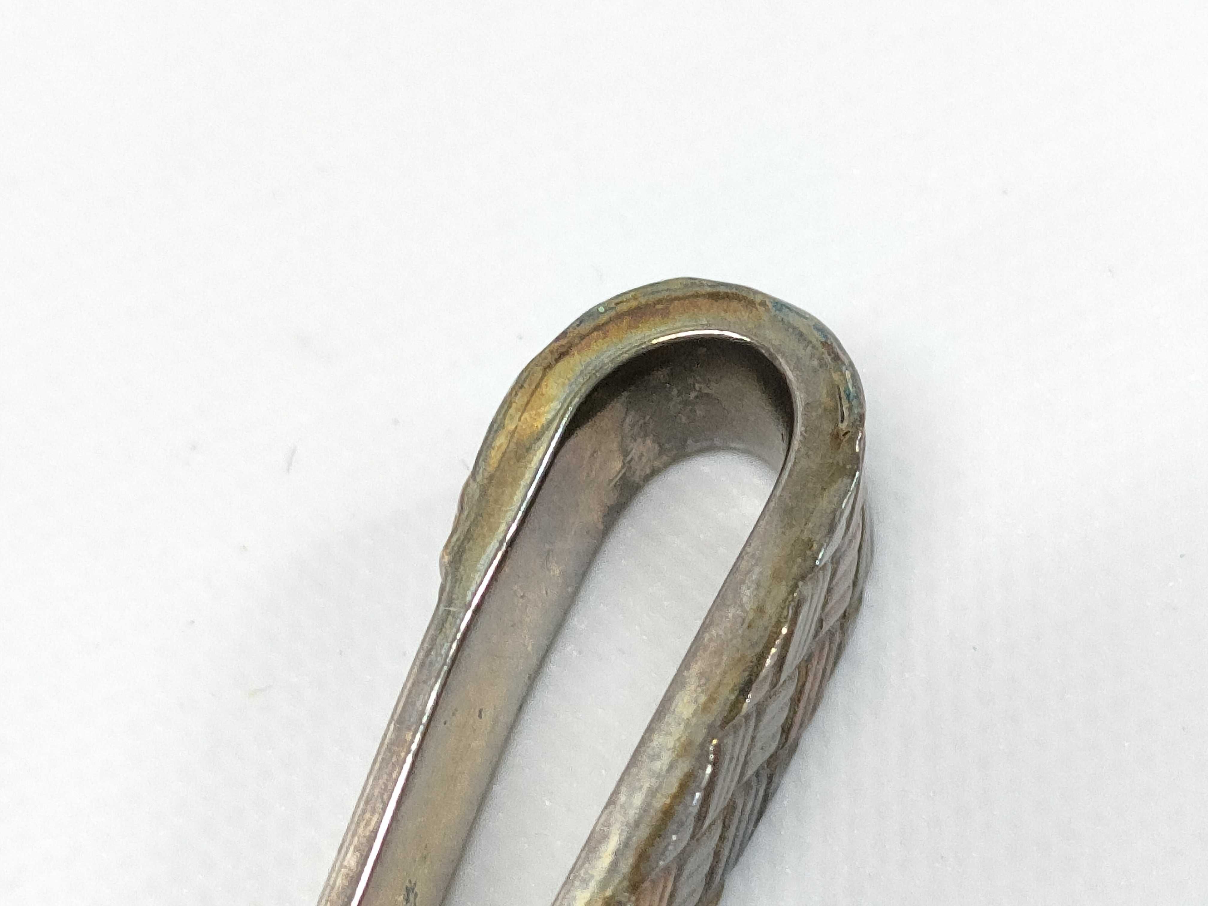 Sterling Silver and 18K Gold Tiffany and Co. Basketweave Tie Bar