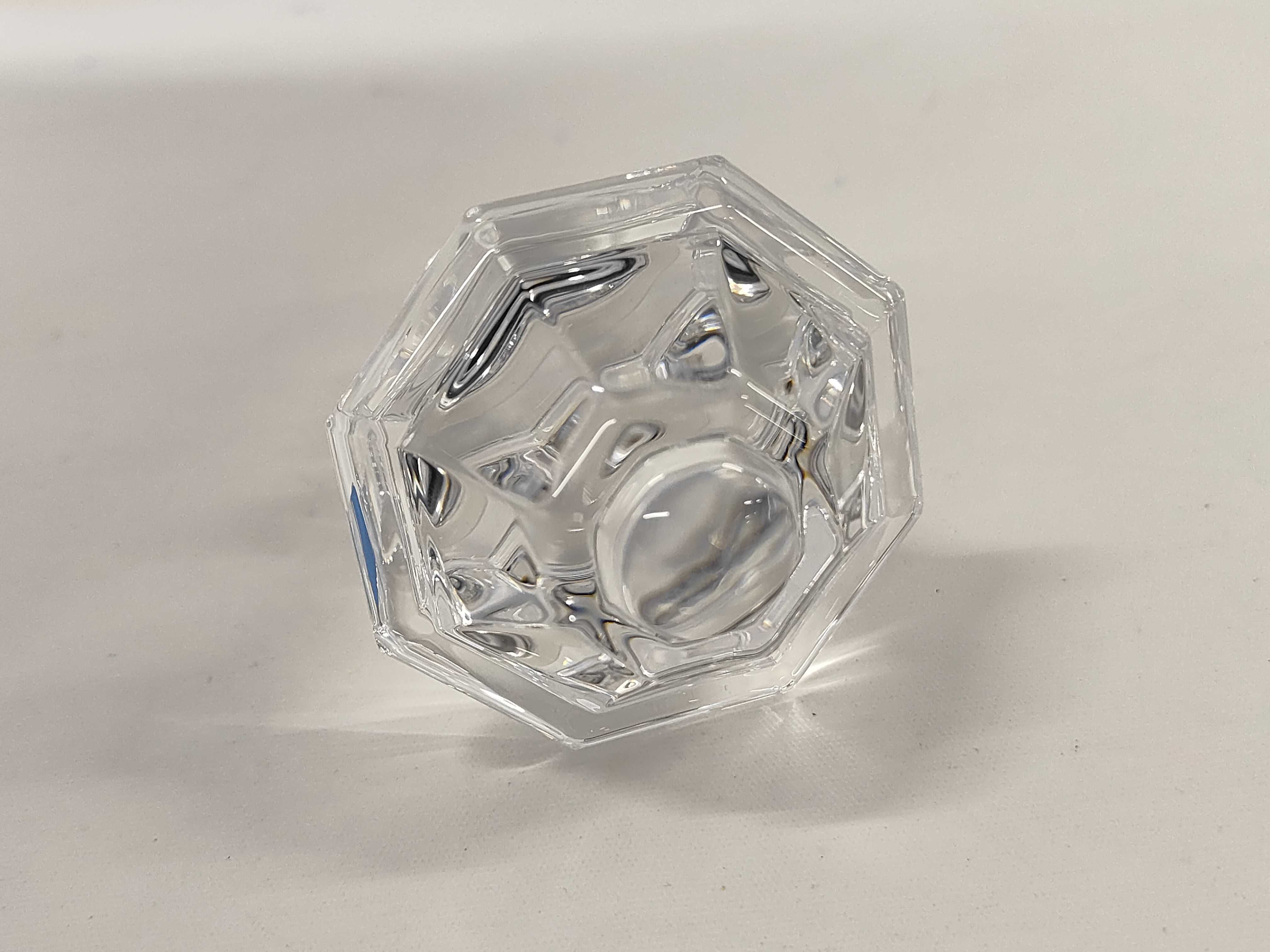 Baccarat Clear Crystal Faceted Bottle Stopper with Box