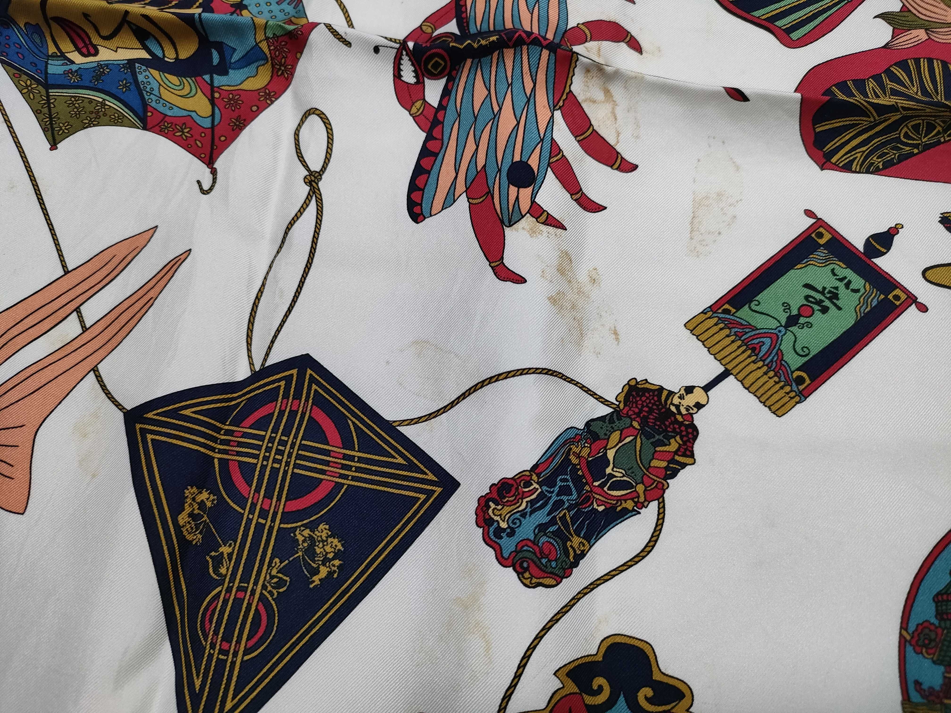 Hermes Soies Volantes Silk Scarf by Loic Dubigeon