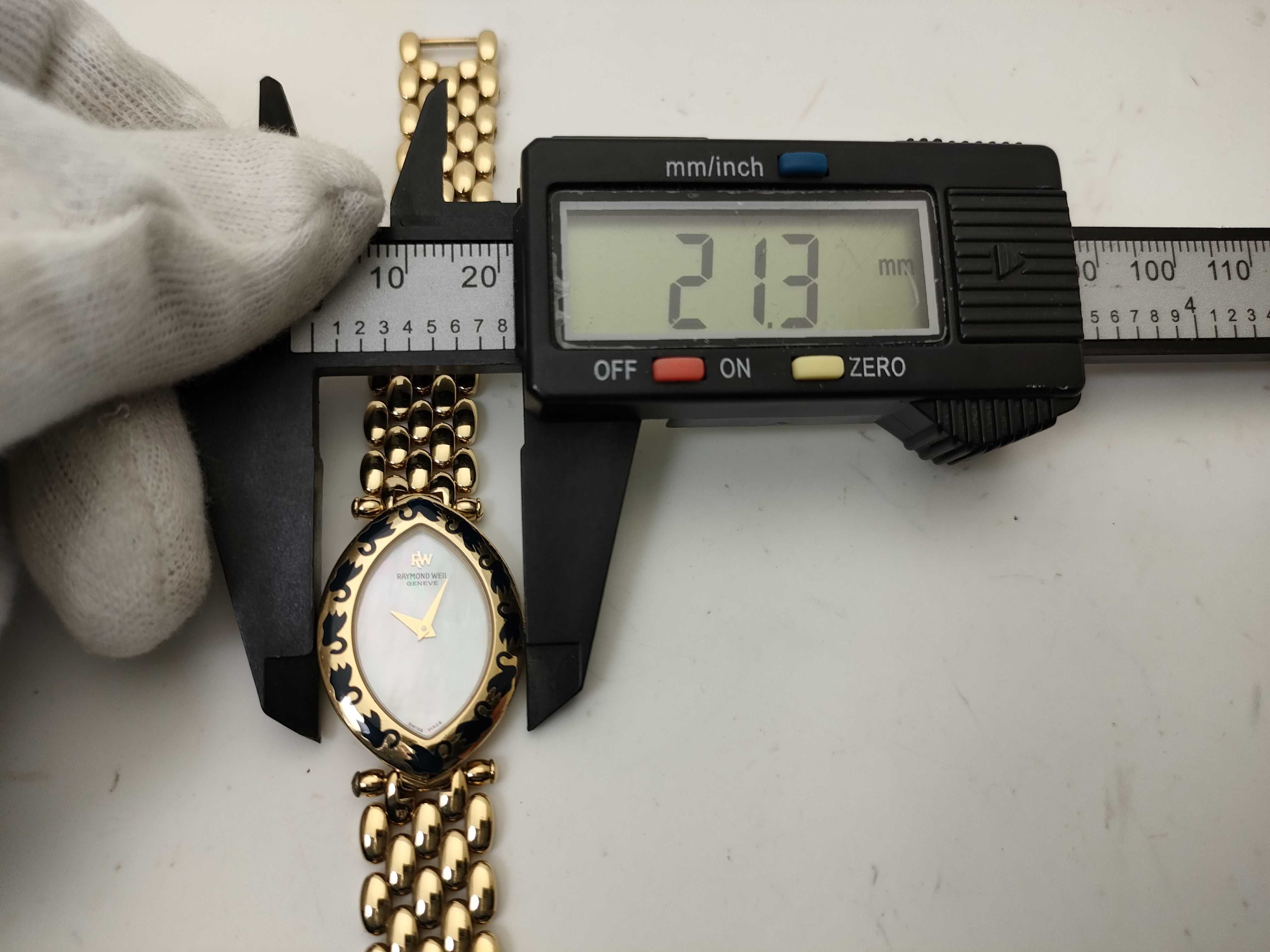 Raymond Weil Geneve 18K Gold Electroplated Marquise Dress Watch, Ref. 5852