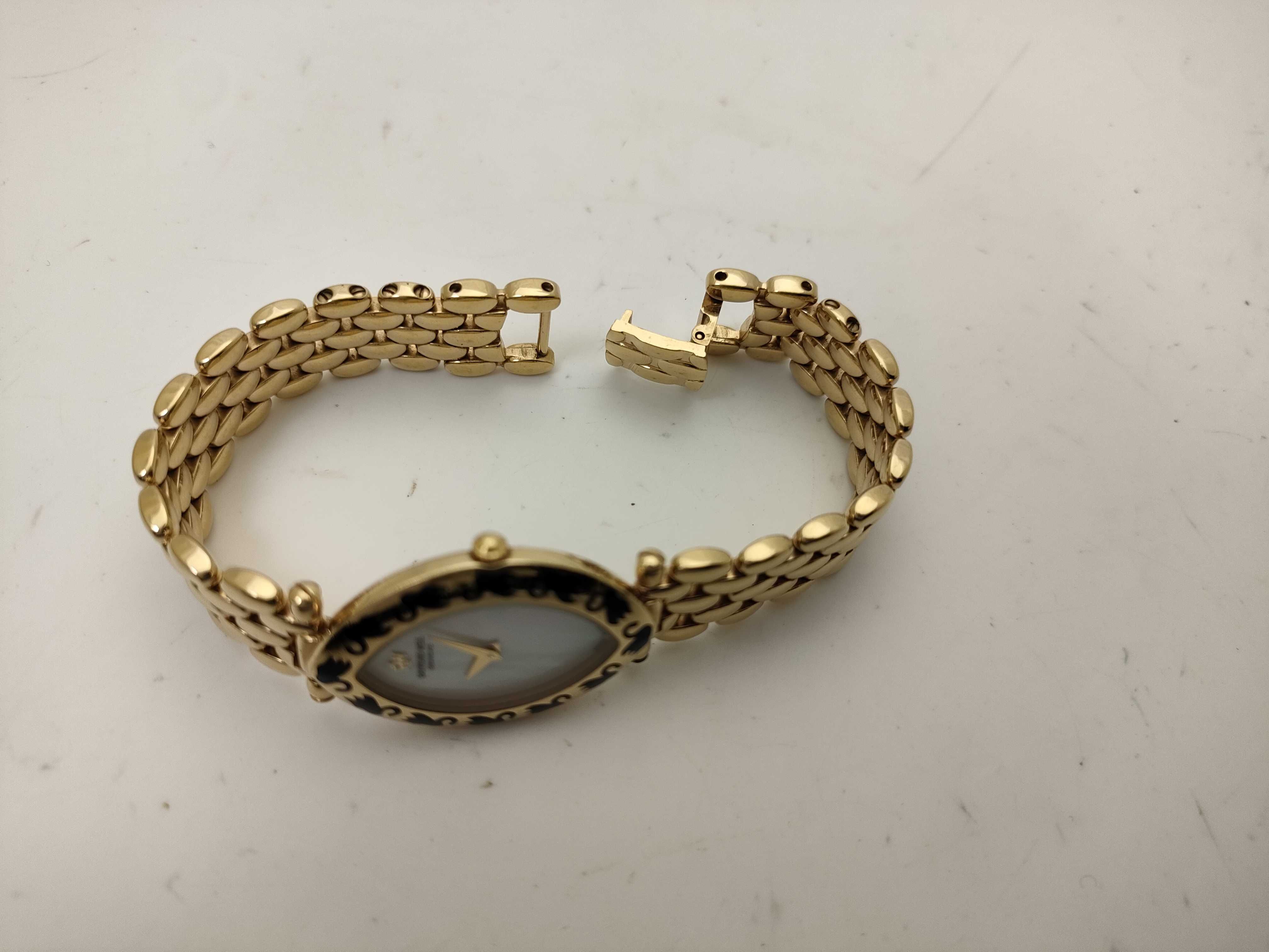 Raymond Weil Geneve 18K Gold Electroplated Marquise Dress Watch, Ref. 5852