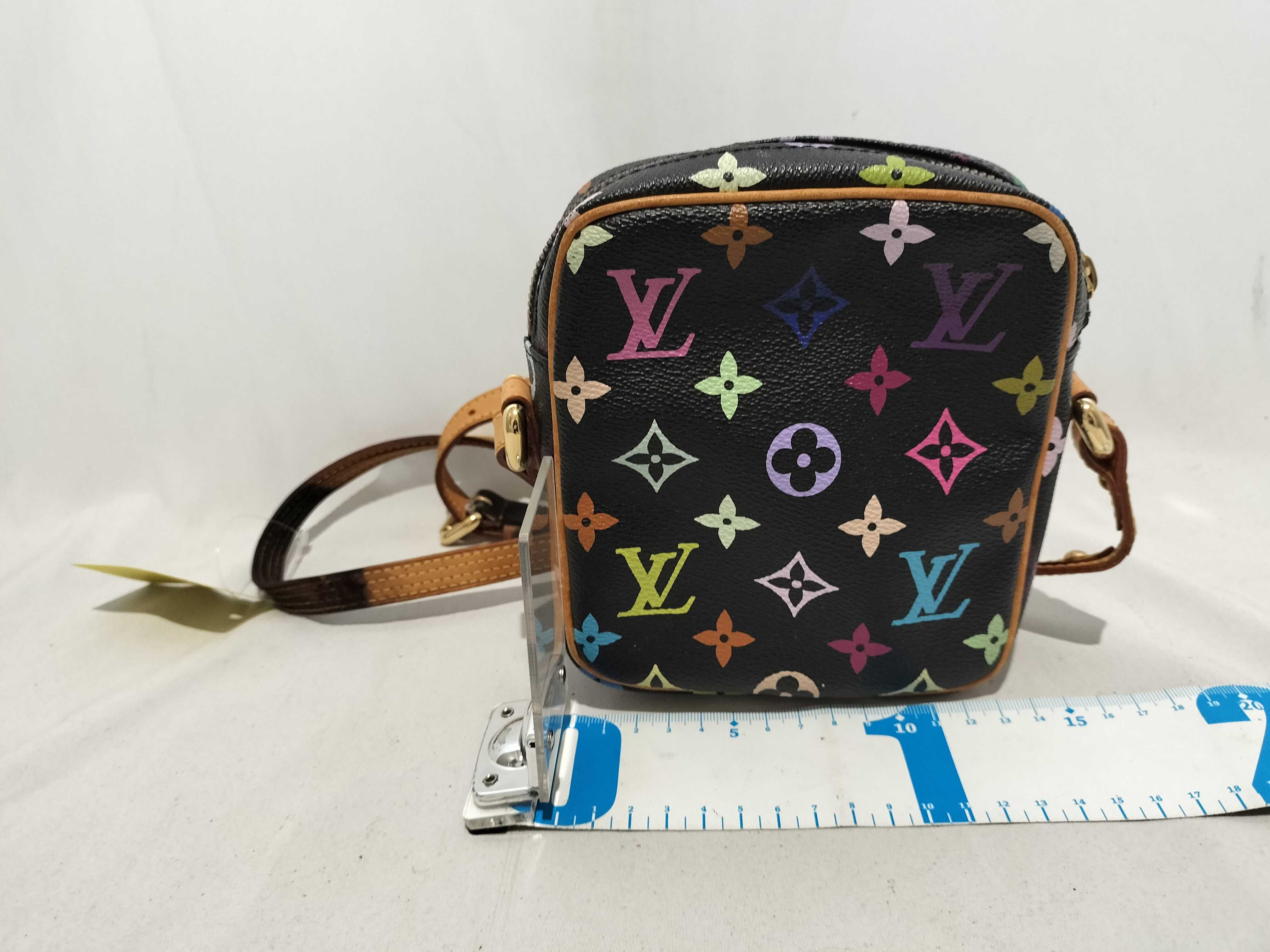 flag - addd photos of interior Louis Vuitton Monogram Multicolore Rift Crossbody Bag Noir