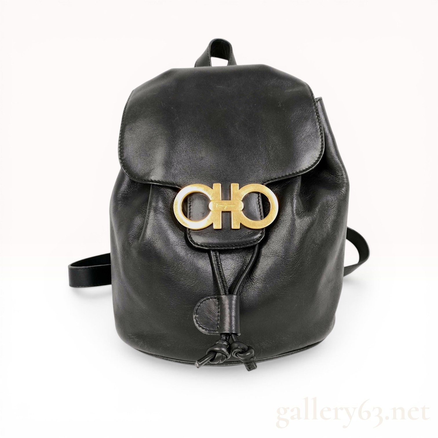 Salvatore Ferragamo Gancini Leather Backpack