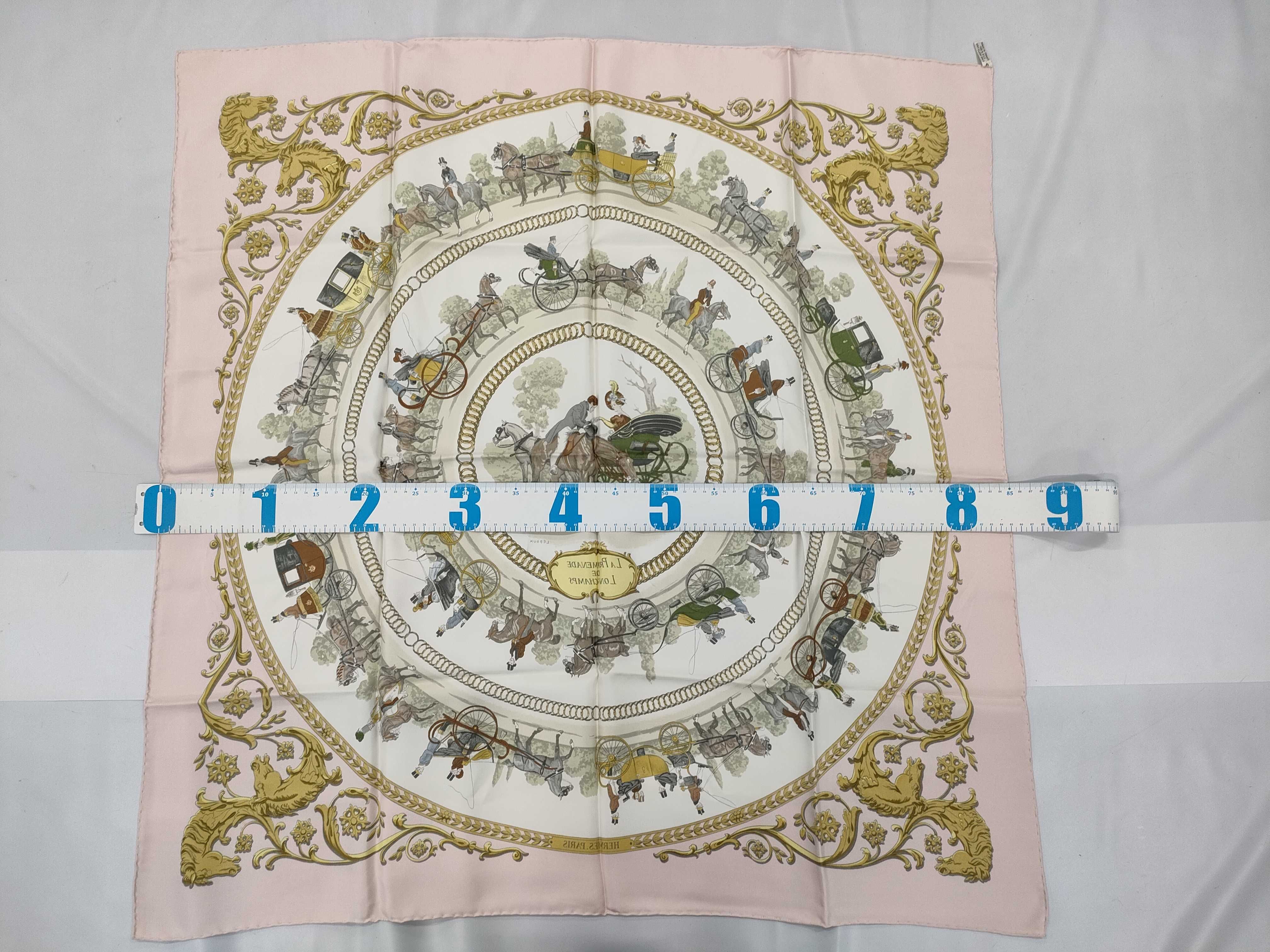 Hermes La Promenade de Longchamps Silk Scarf by Philippe Ledoux