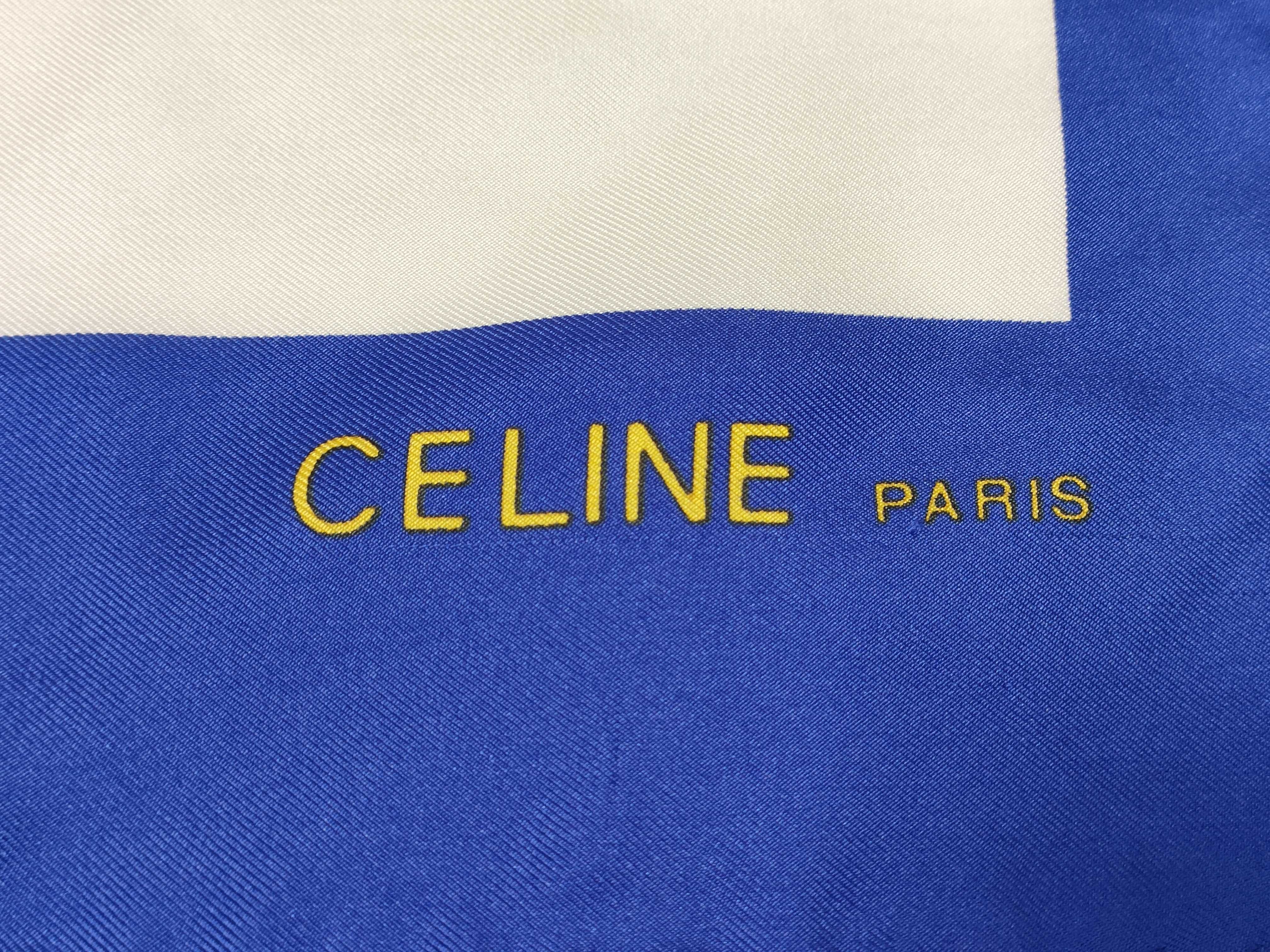 Two Designer Silk Scarves, Salvatore Ferragamo and Celine Paris