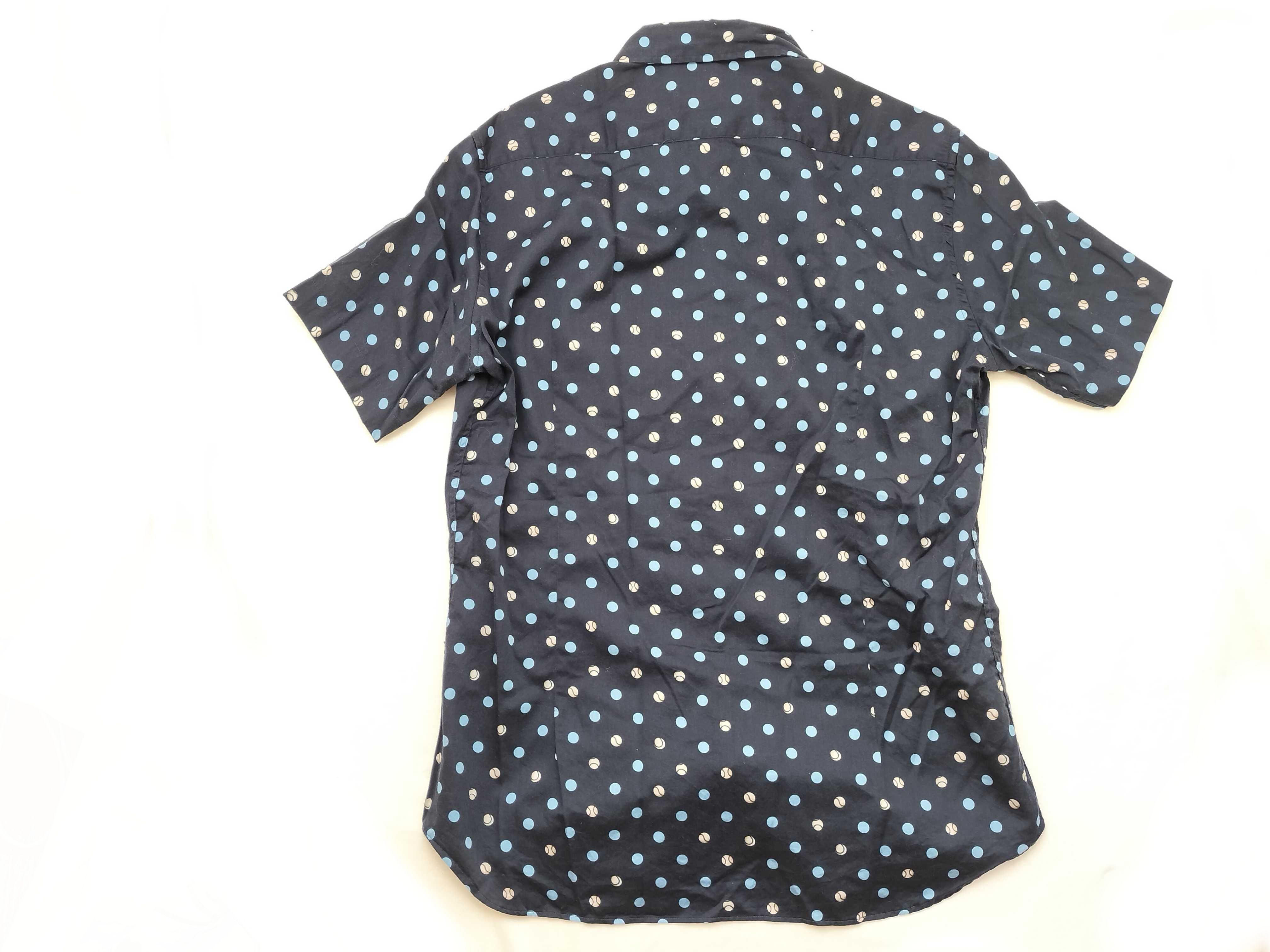 Etro Men's Short-Sleeved Cotton Shirt with Baseball and Polka Dot Motif