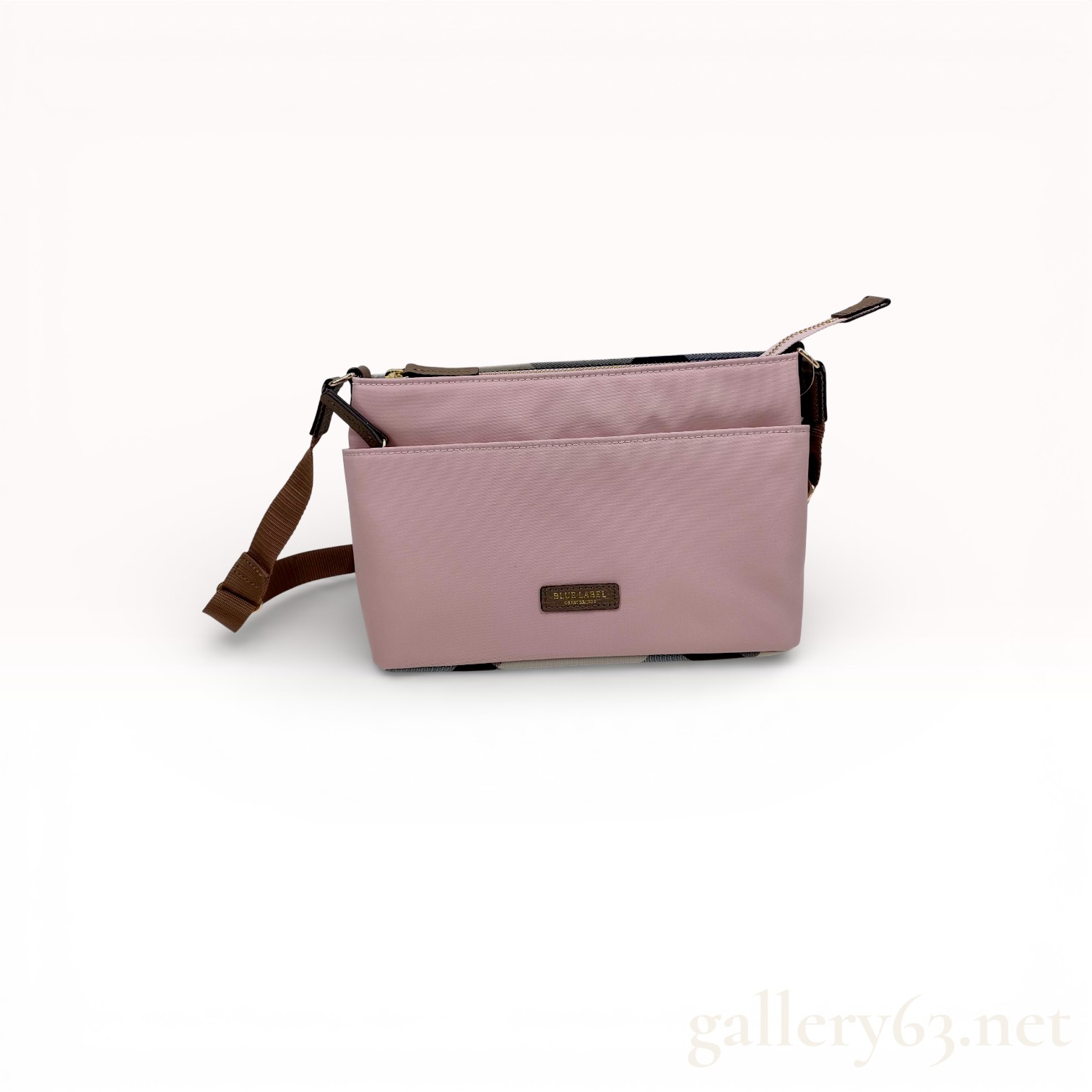 Blue Label Crestbridge Pink Nylon Crossbody Bag