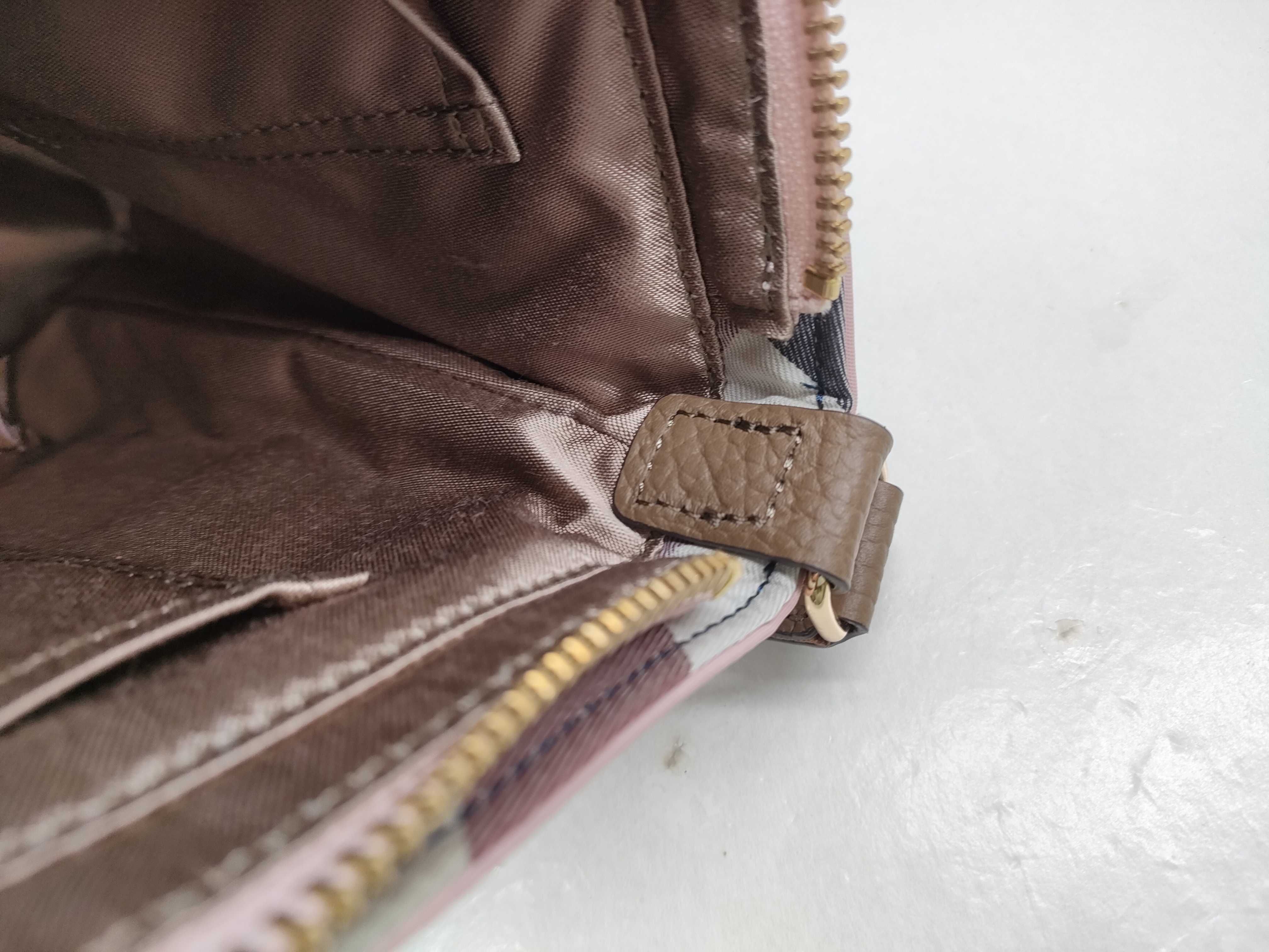 Blue Label Crestbridge Pink Nylon Crossbody Bag