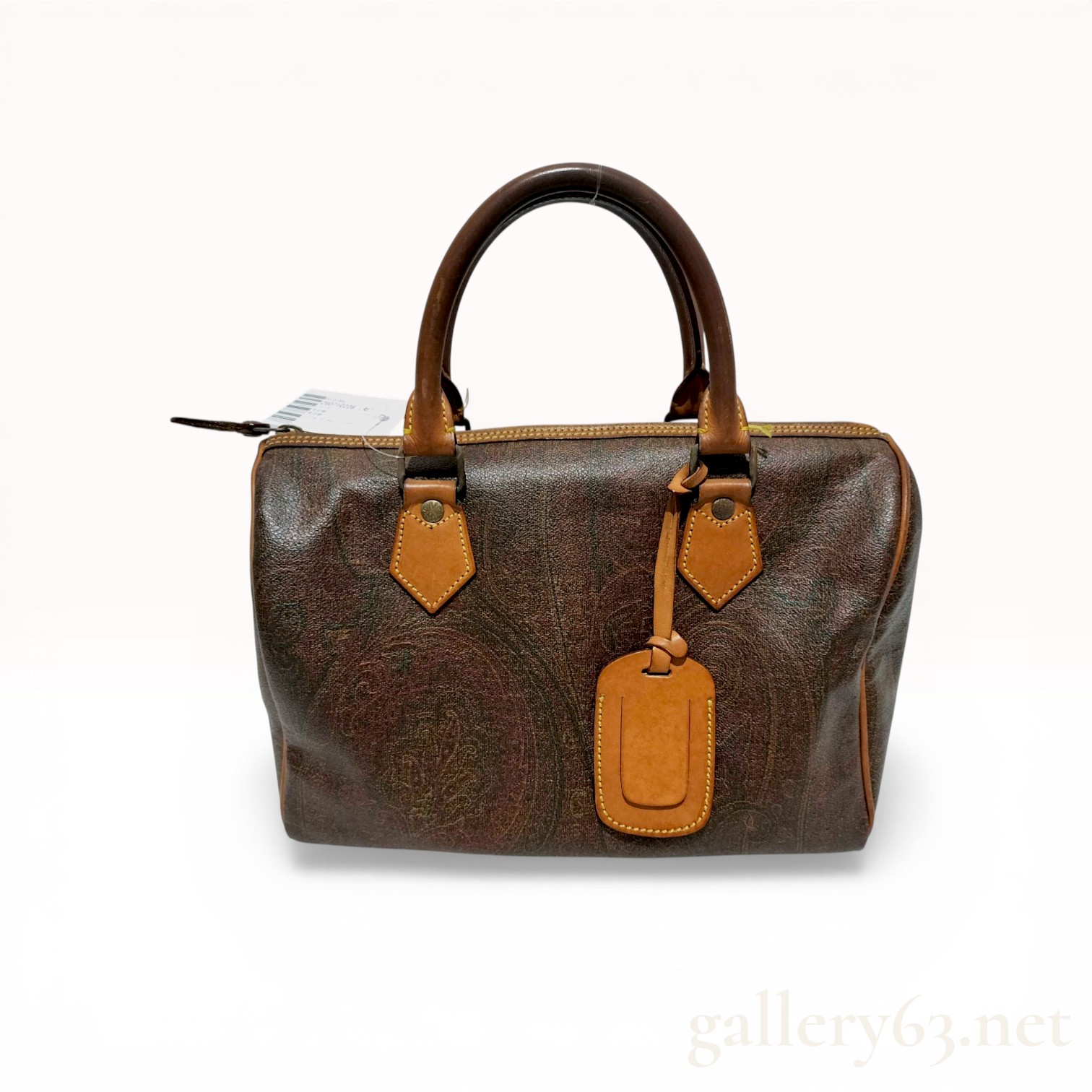 Etro Paisley Coated Canvas Boston Bag
