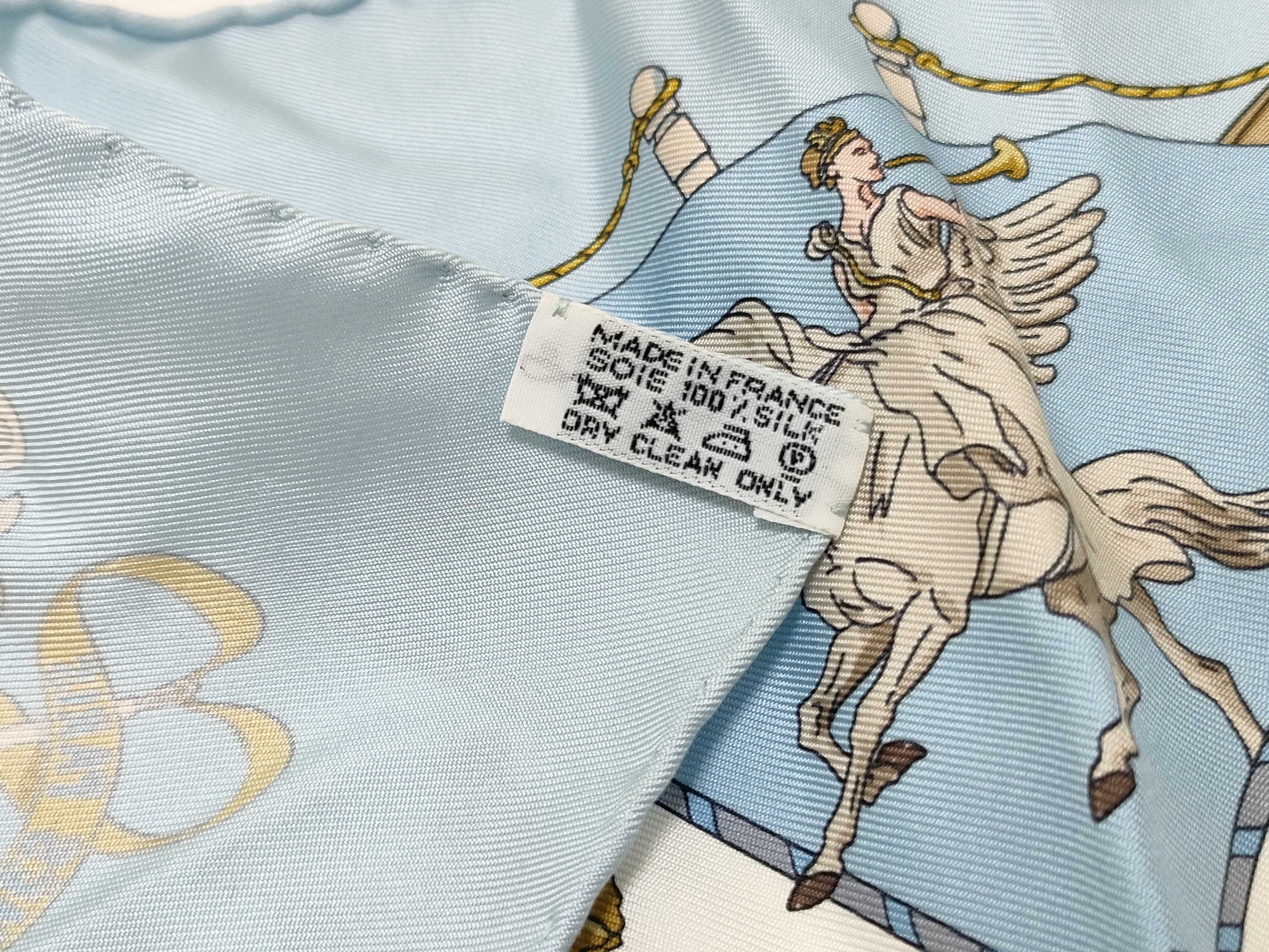Hermes Musee Vivant du Cheval Chantilly Silk Gavroche Scarf