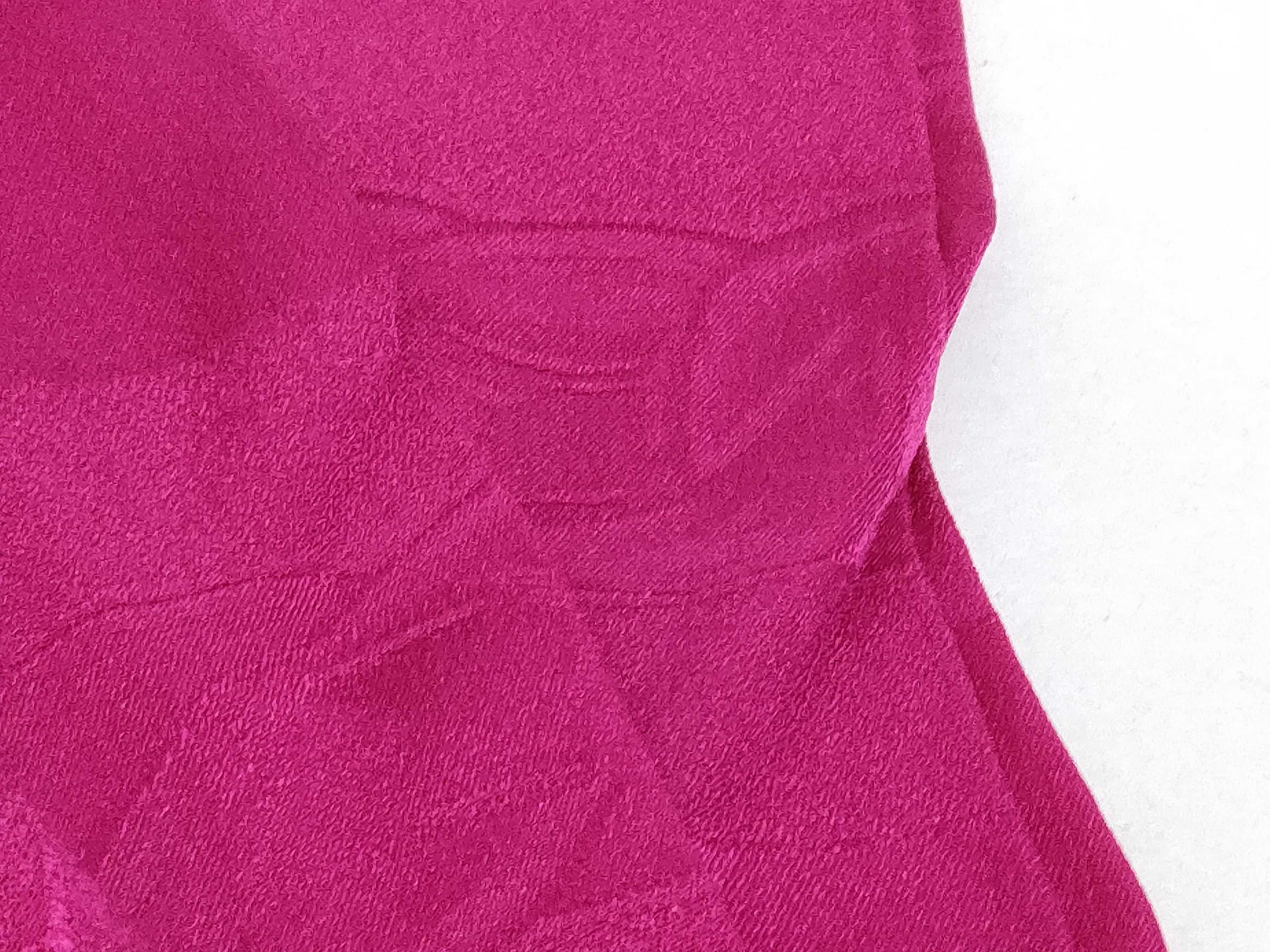 Chanel Fuchsia Silk Jacquard Square Scarf