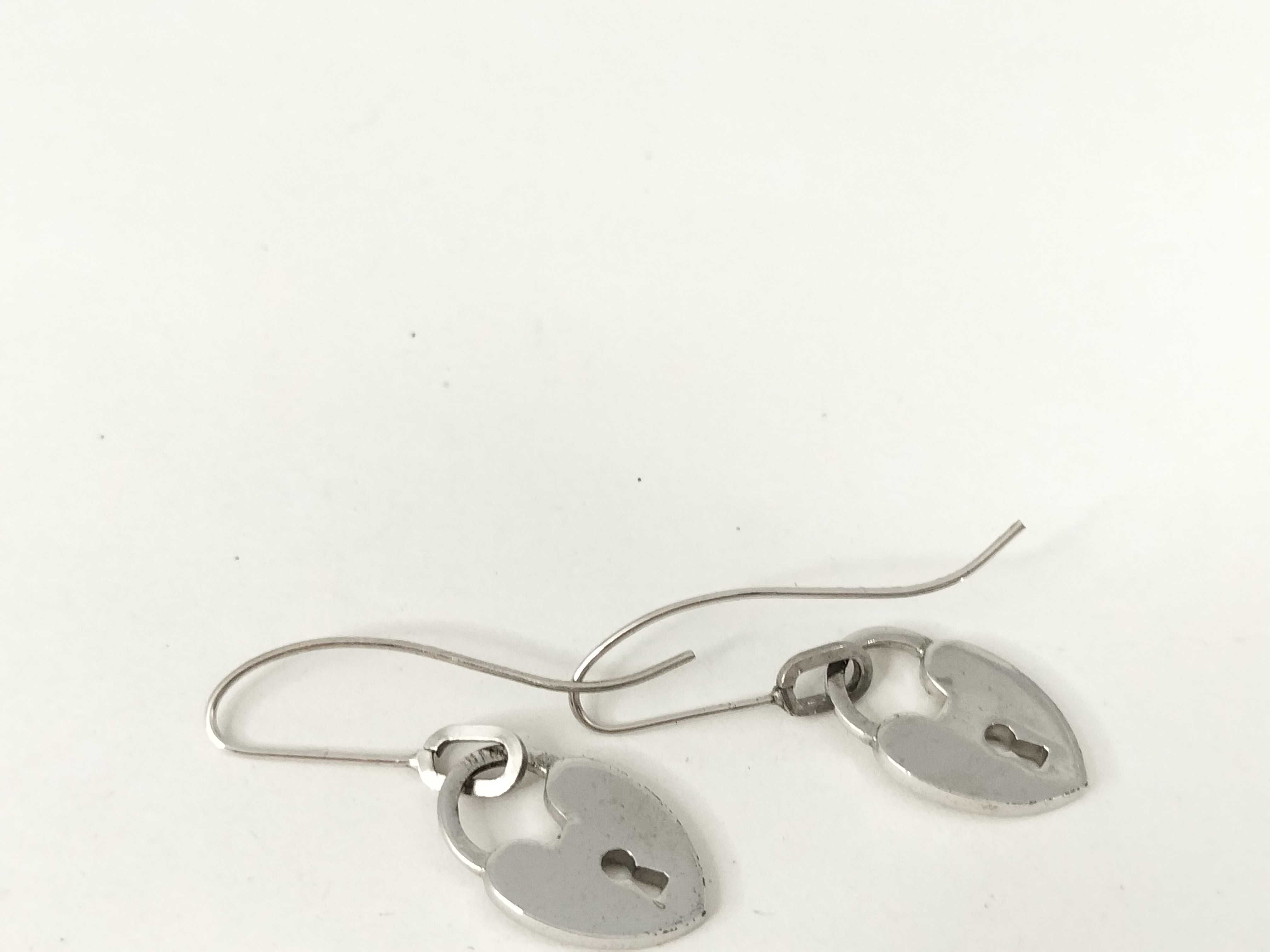 A Pair of Christian Dior Heart Padlock Drop Earrings
