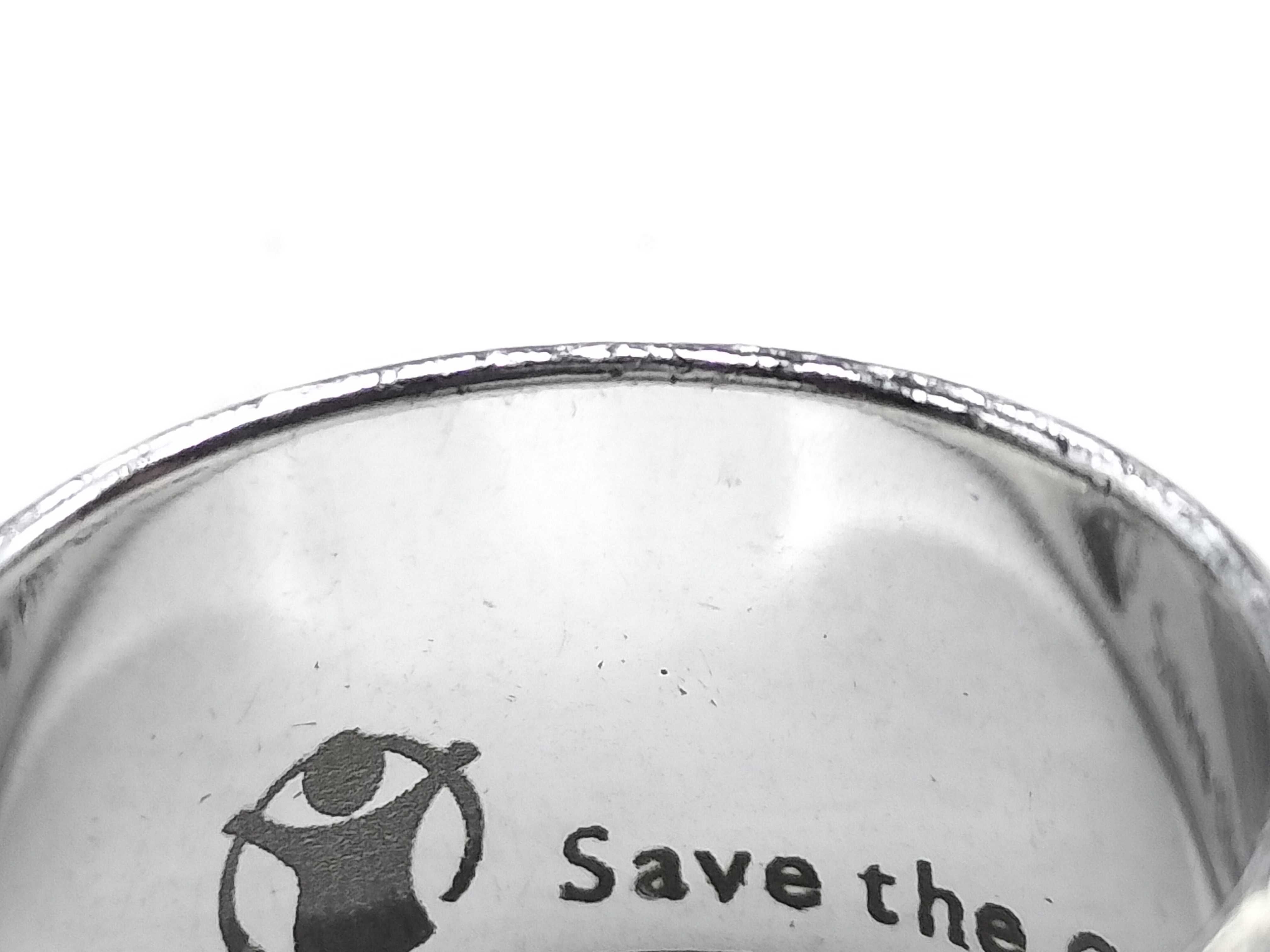 Bvlgari Save the Children Sterling Silver Ring, size 5
