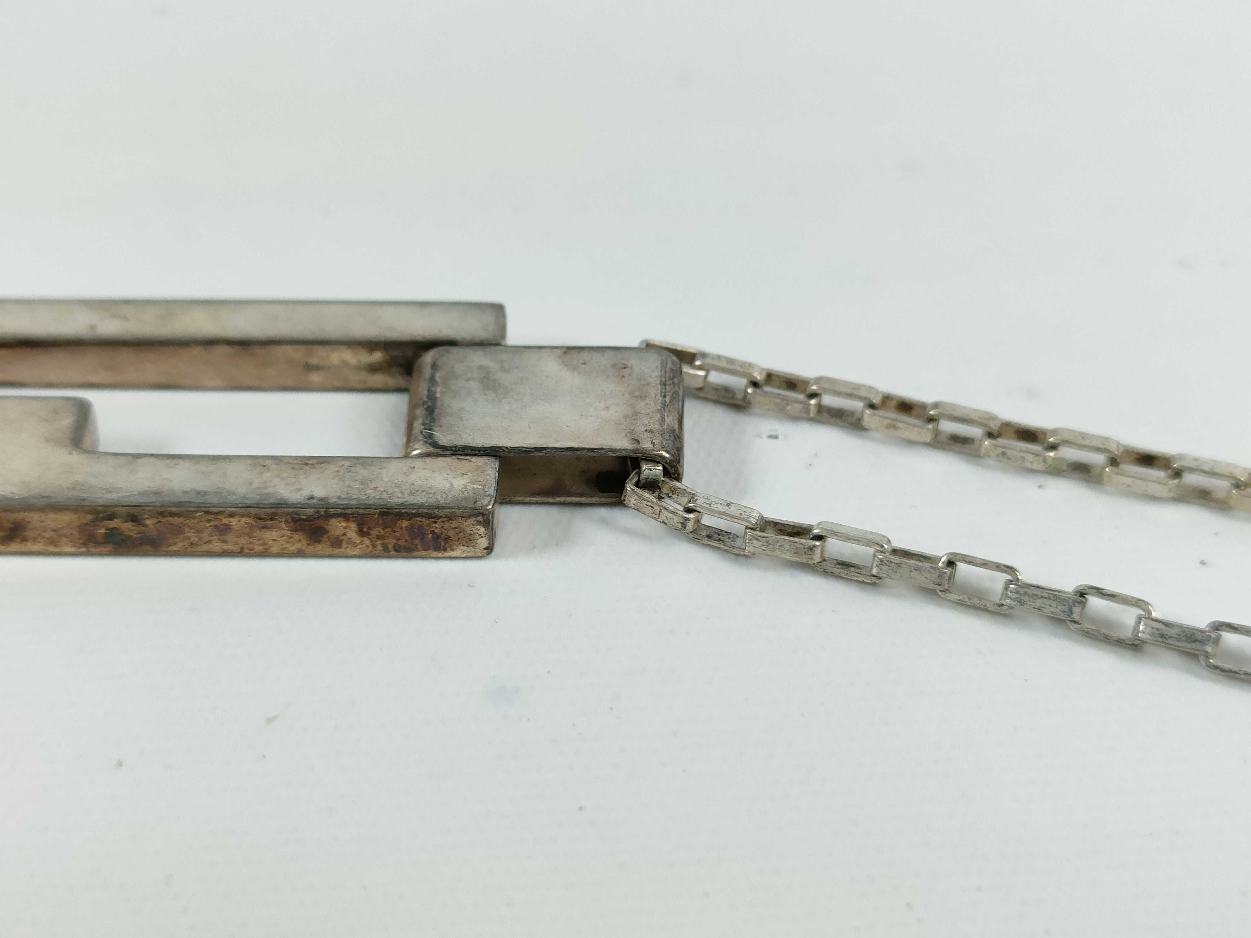 Gucci Sterling Silver Modernist G Pendant Necklace