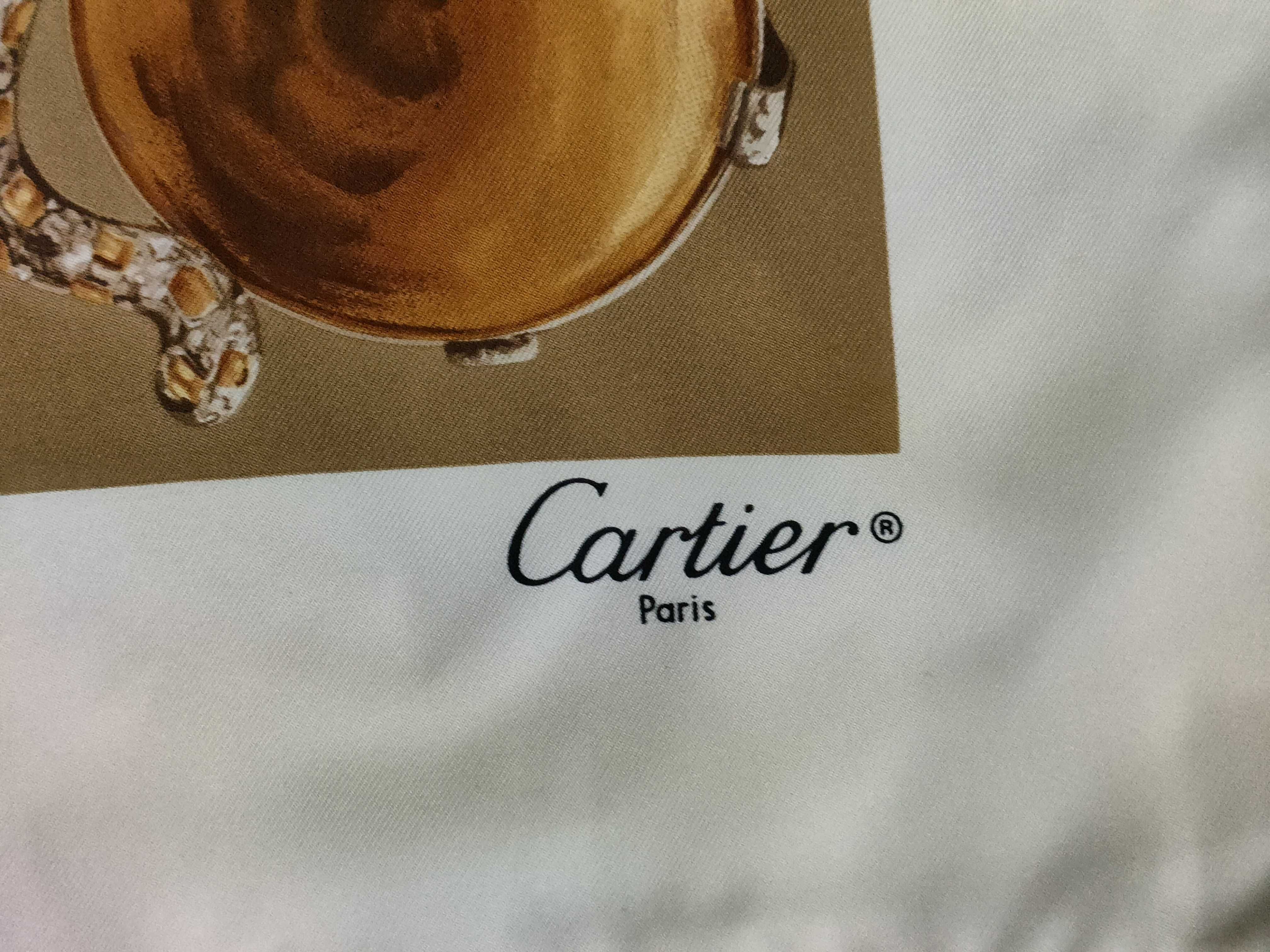Cartier Panthere de Cartier Motif Silk Twill Scarf