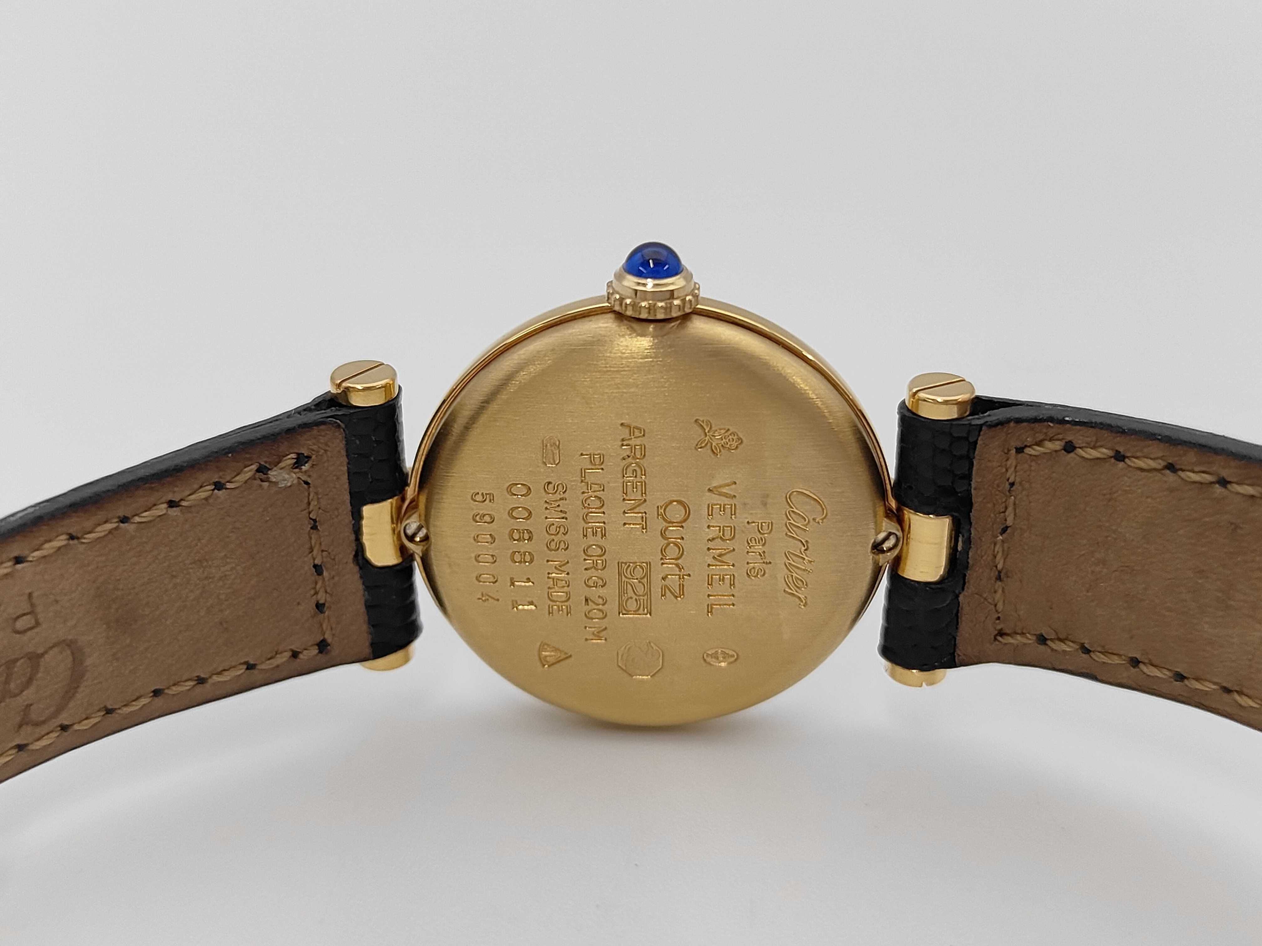Must de Cartier Vendome Vermeil Quartz Wristwatch Reference 590004