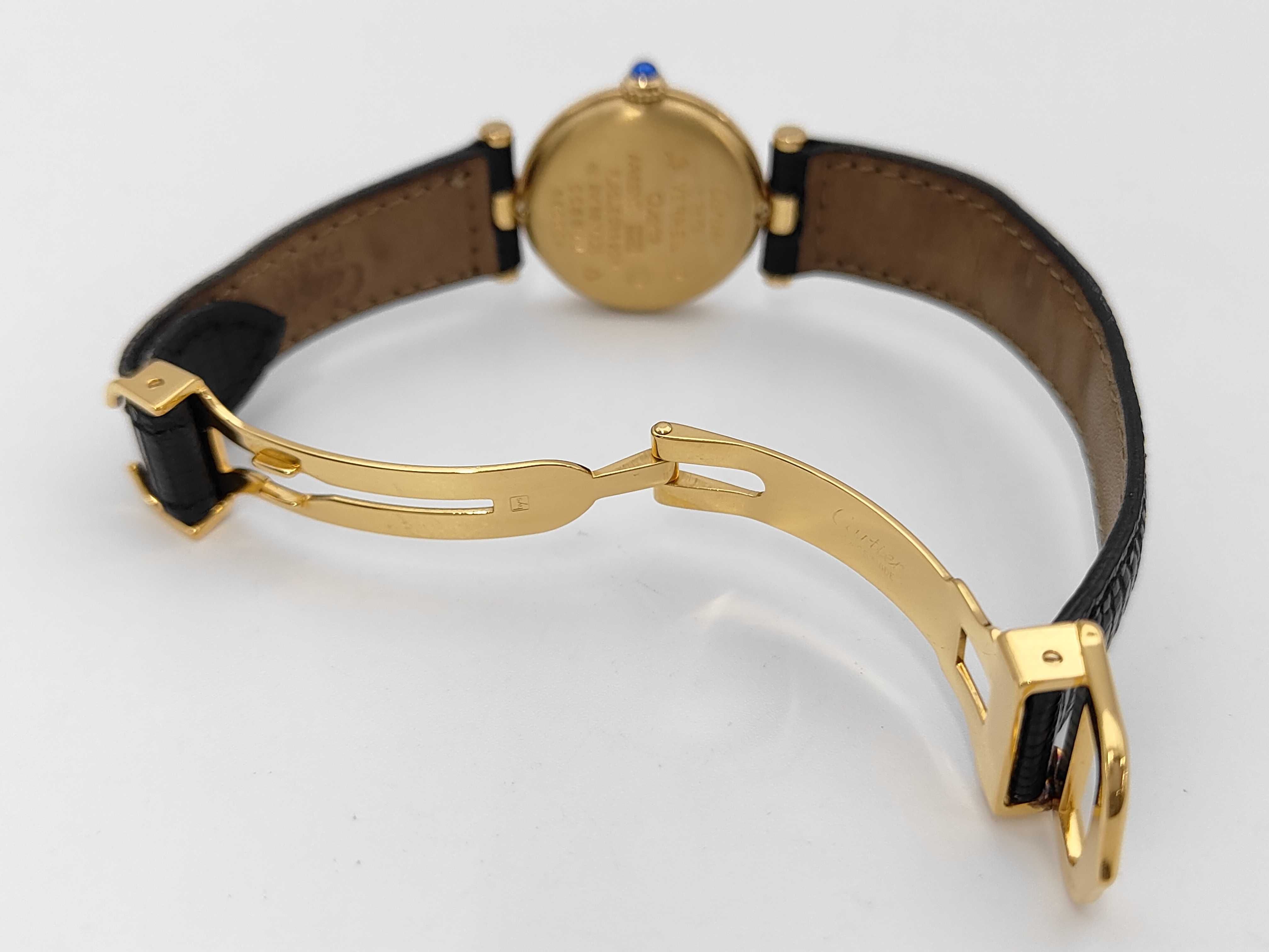 Must de Cartier Vendome Vermeil Quartz Wristwatch Reference 590004