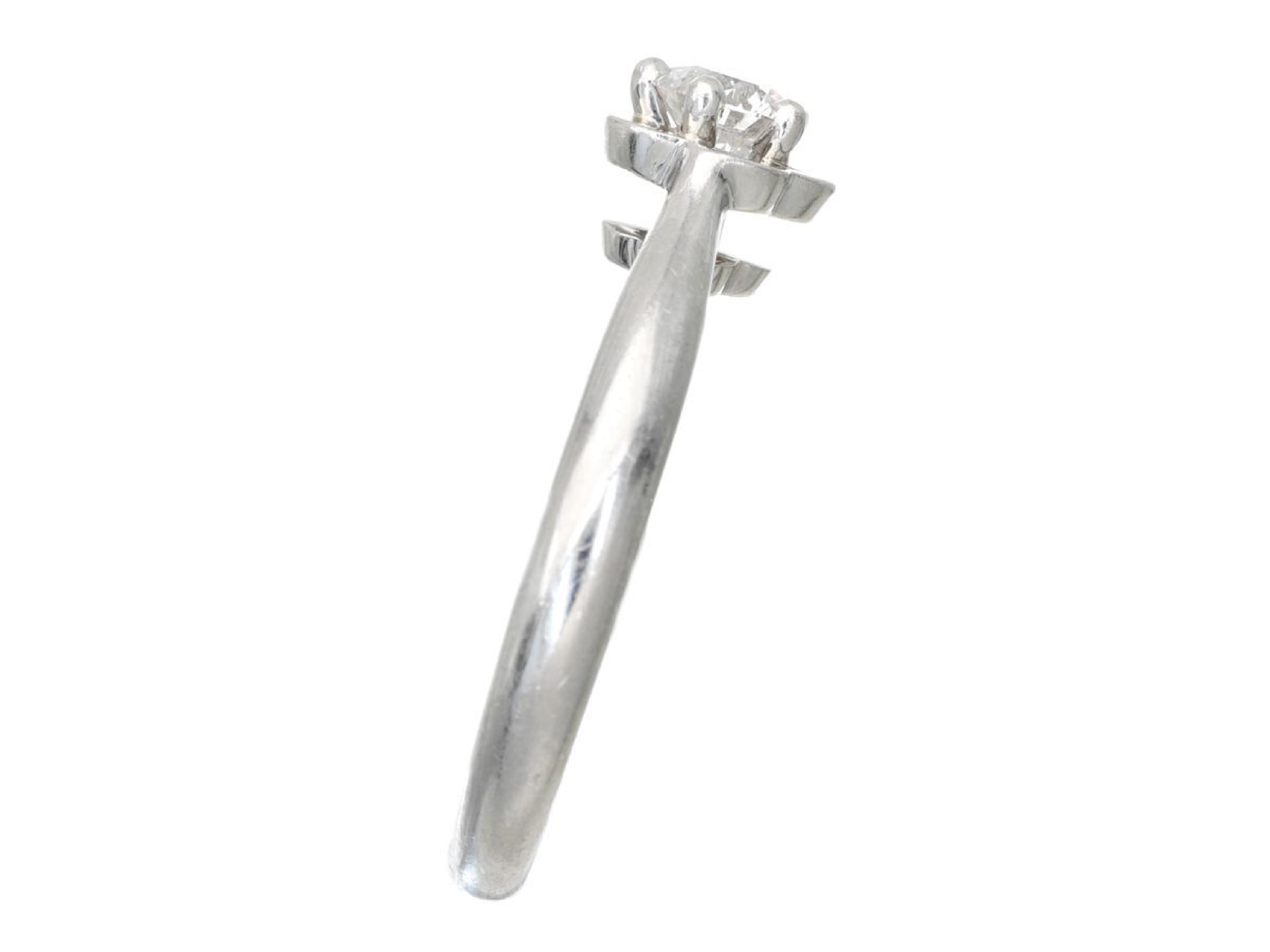 Chanel Camelia Platinum and D-VVS1-EX Diamond Solitaire Ring W/GIA Report