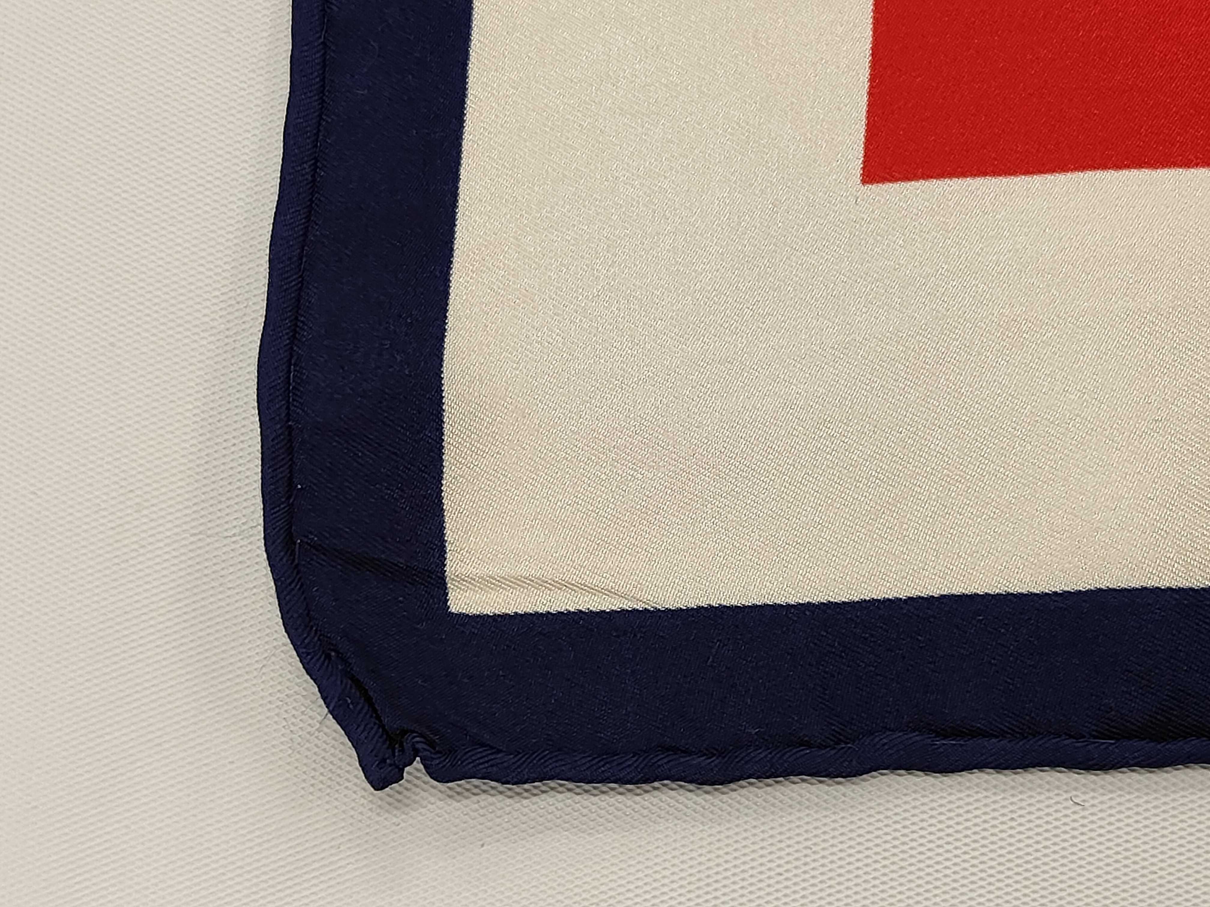 Yves Saint Laurent Vintage Striped Silk Scarf
