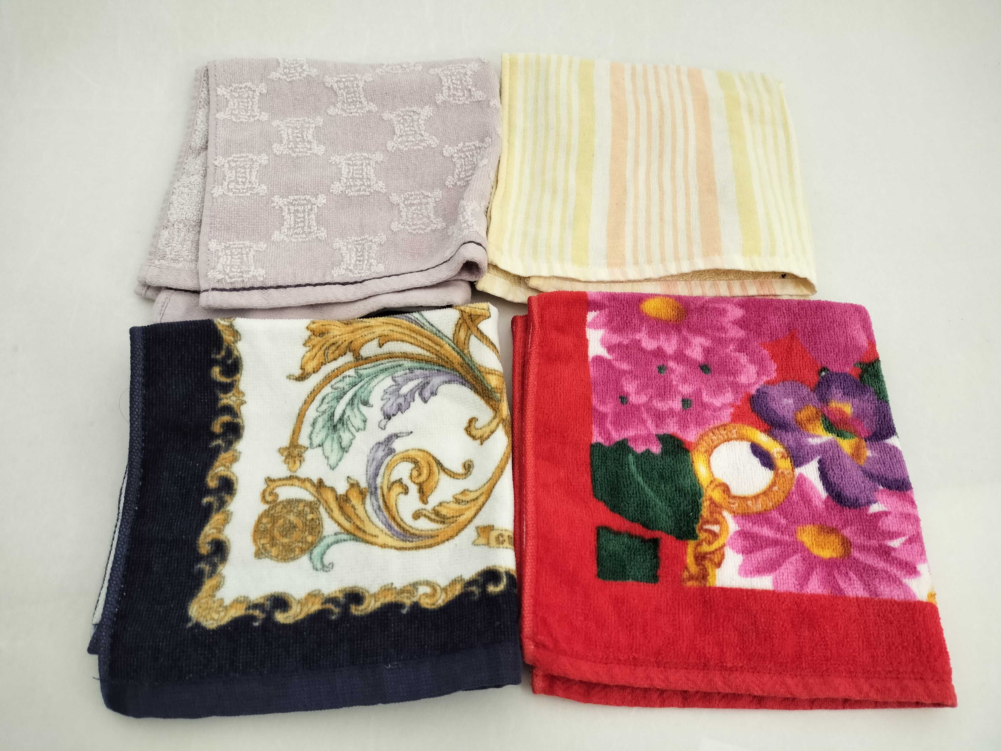 A Set of Four Celine Designer Hand Towels