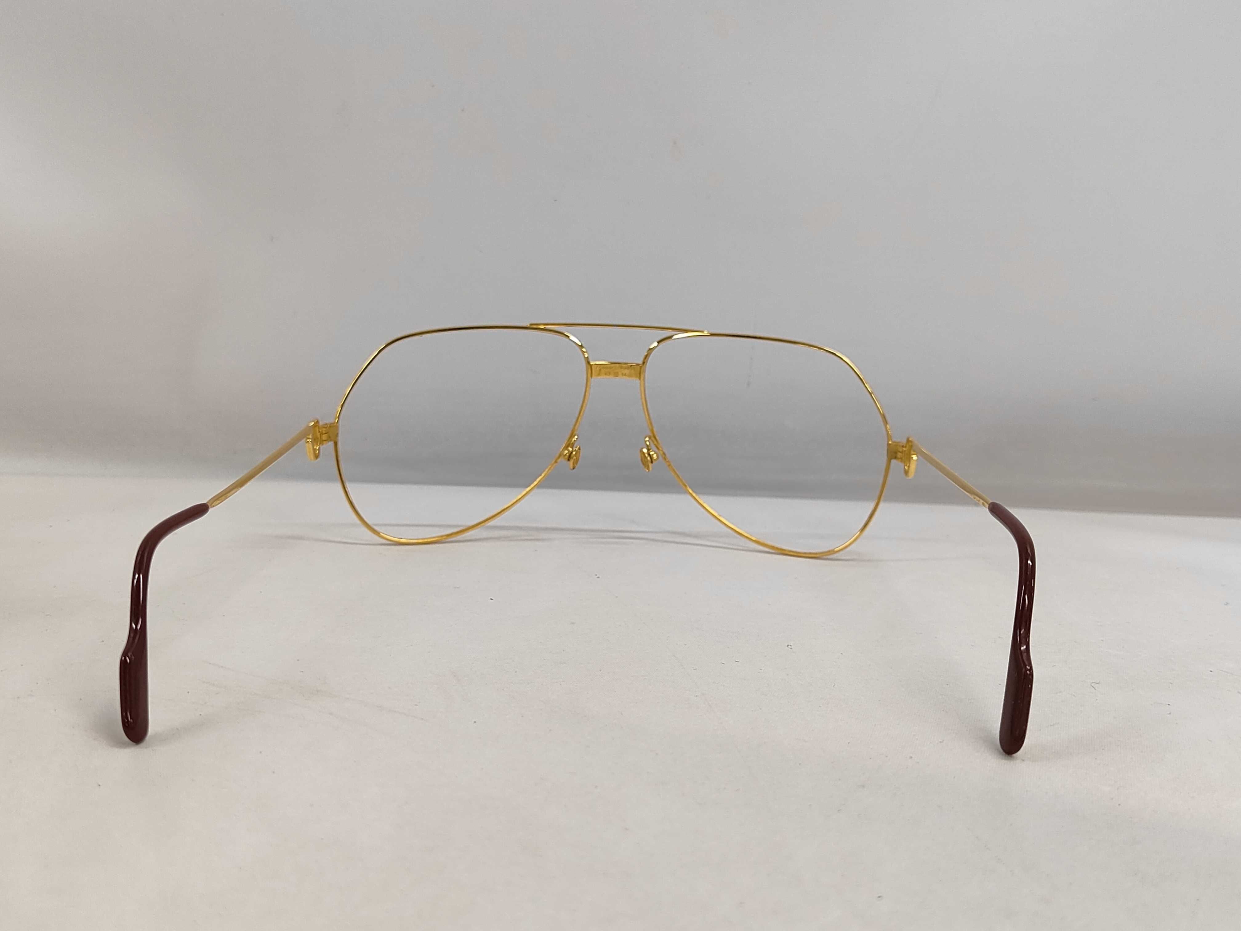 C. 1980s Vintage Cartier Vendome Louis Aviator Eyeglasses